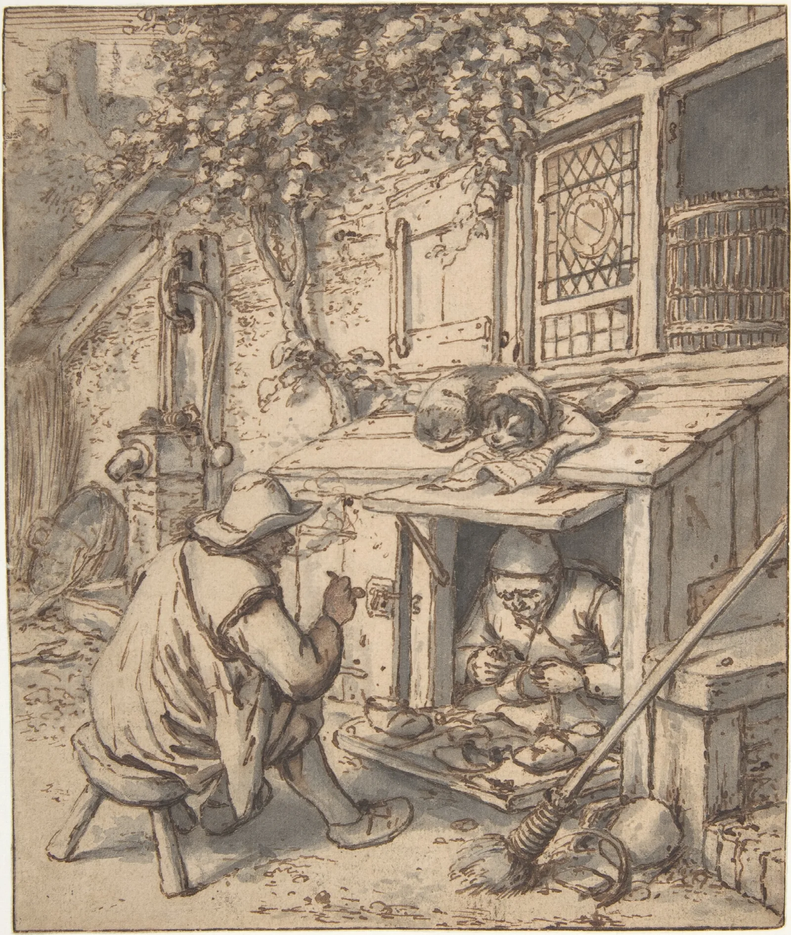 The Cobbler 3 Wall Art by Adriaen van Ostade - Canvas Print
