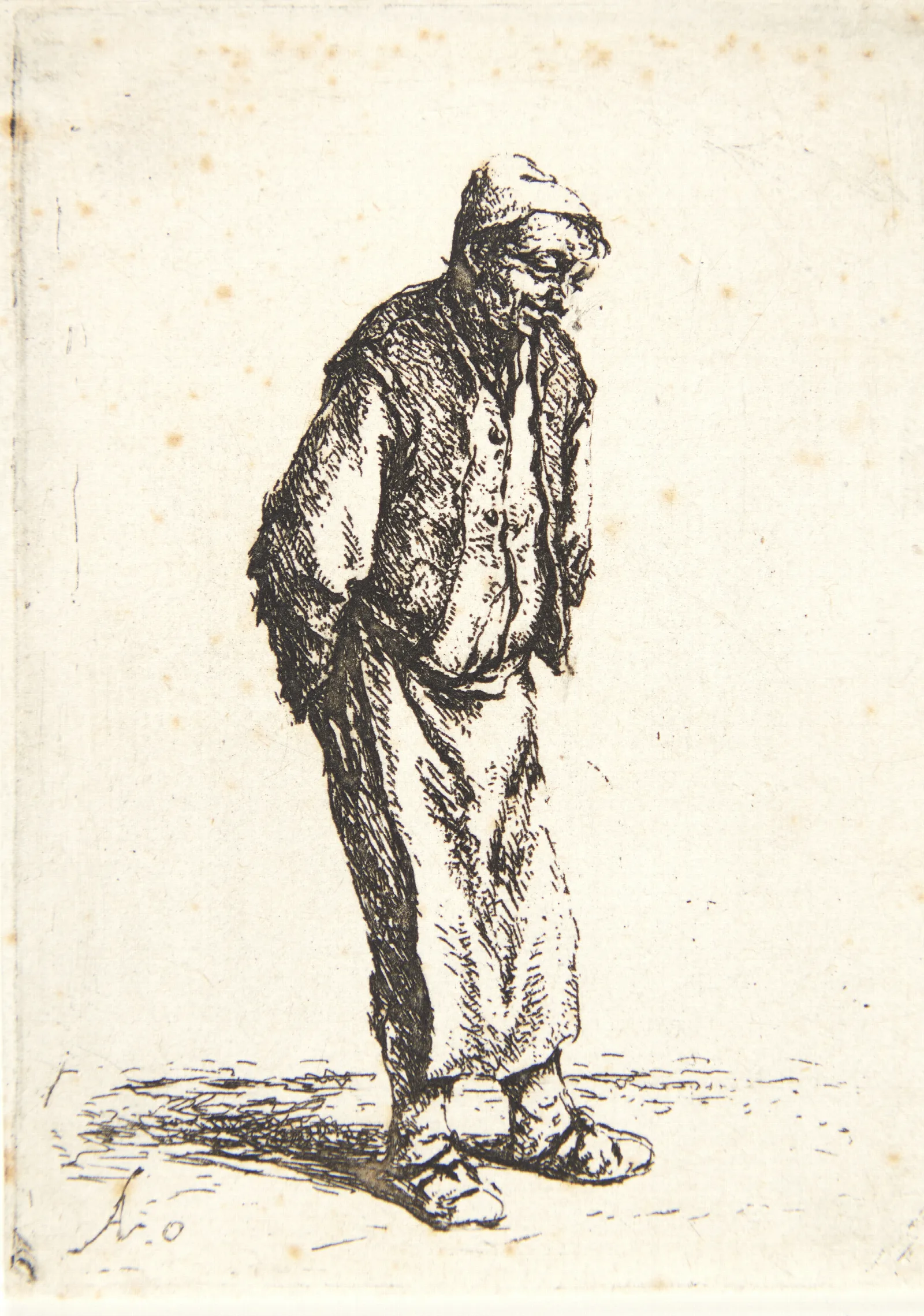 Farmer With His Hands Behind His Back Wall Art by Adriaen van Ostade - Canvas Print