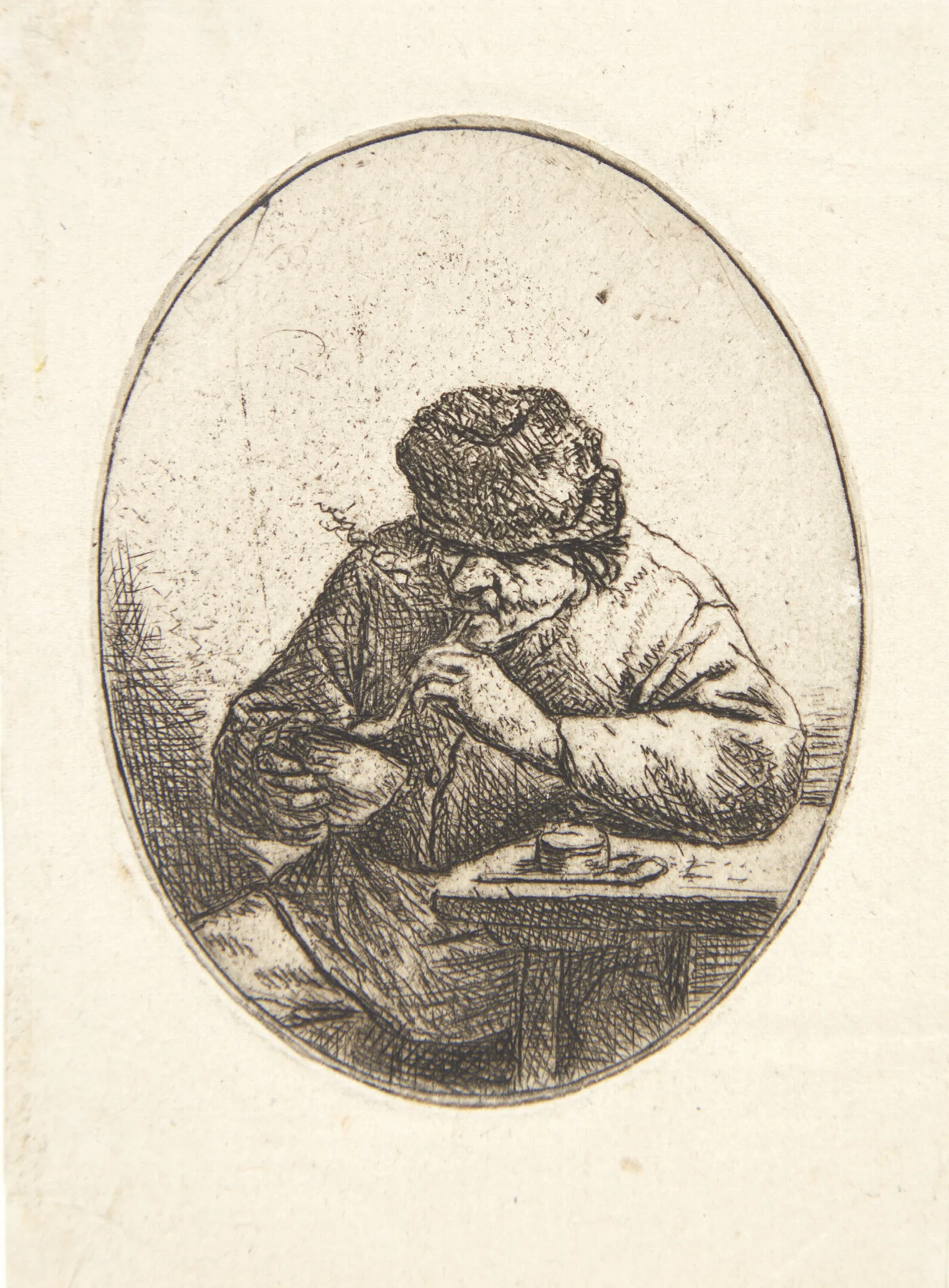 The Smoker 14 Wall Art by Adriaen van Ostade - Canvas Print