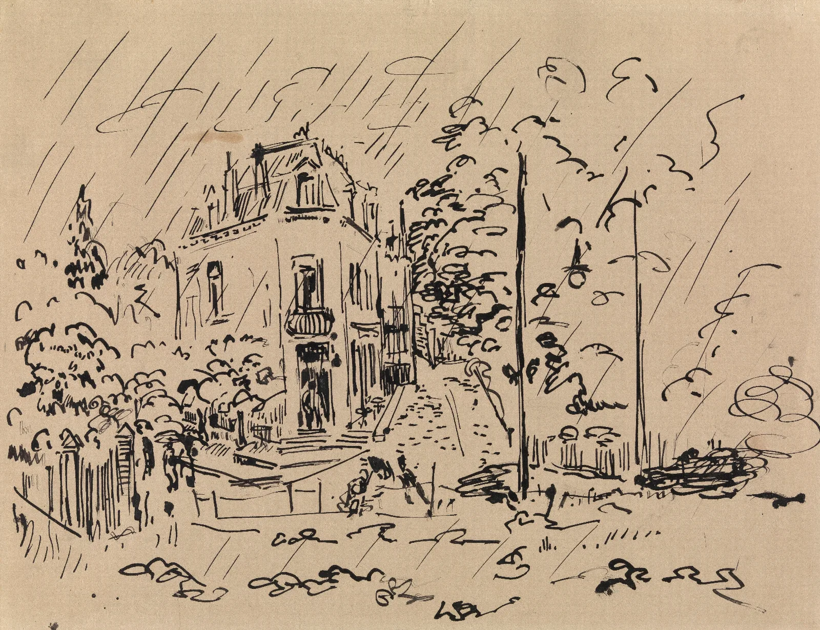 The House On The Corner Wall Art by Rik Wouters - Canvas Print