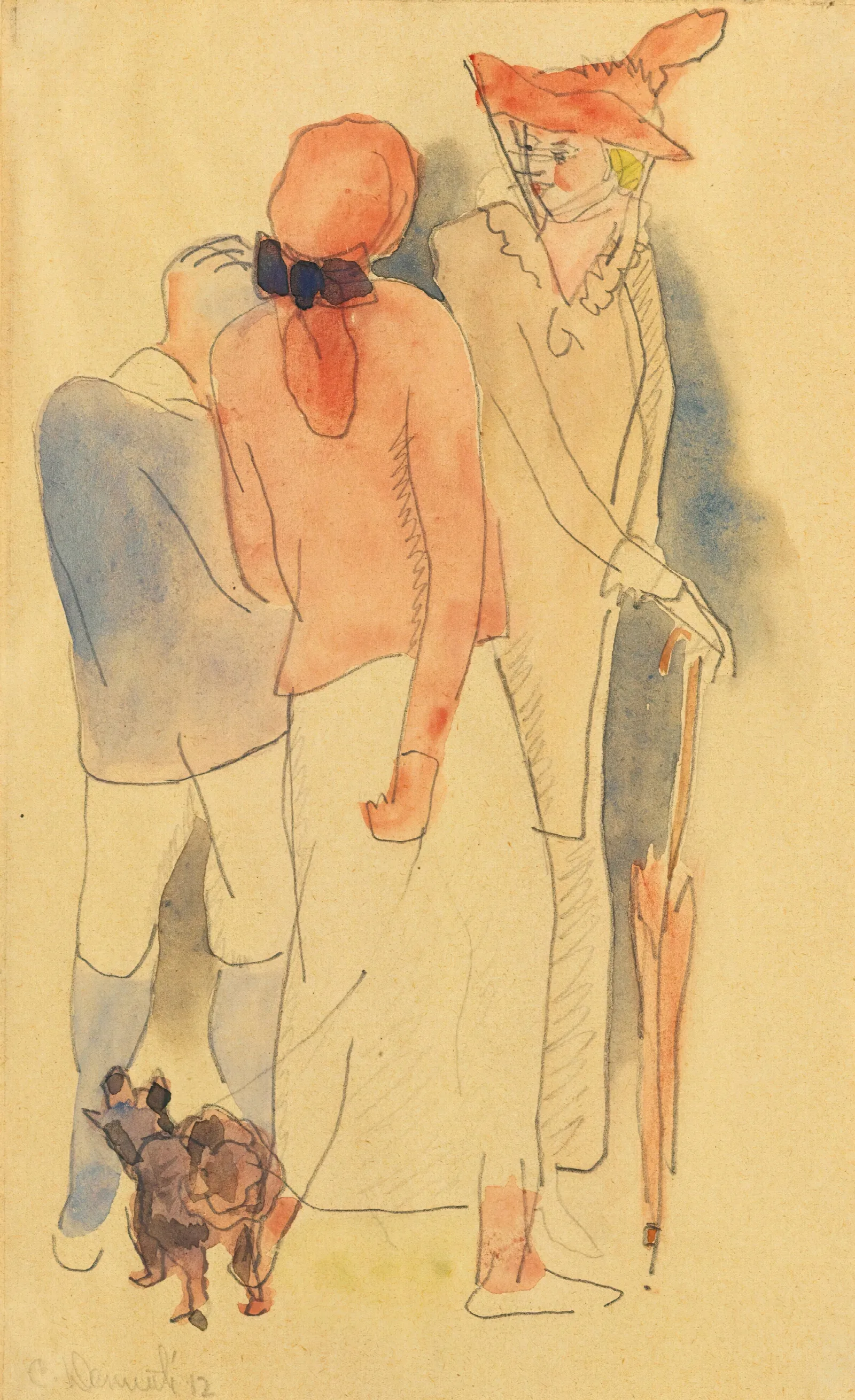 Strolling Wall Art by Charles Demuth - Canvas Print