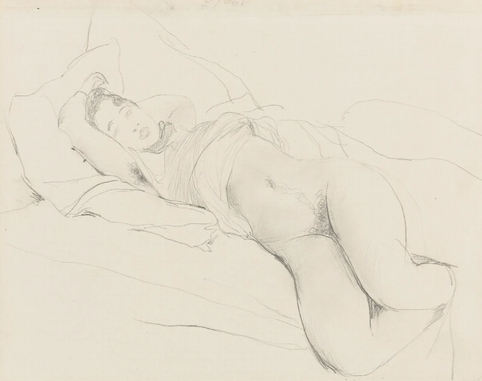 Reclining Nude 21 Wall Art by Giovanni Boldini - Canvas Print