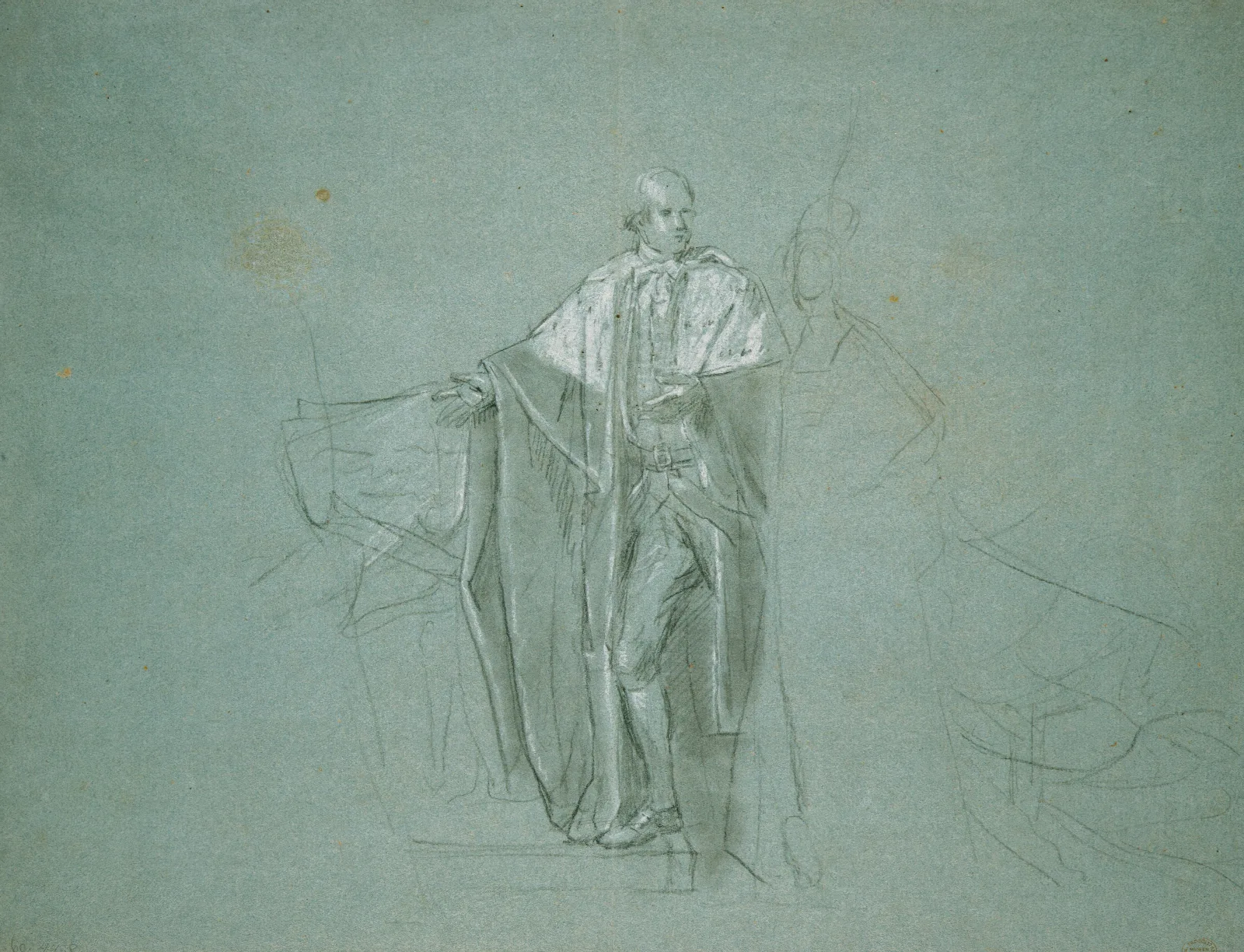 Study For The Death Of The Earl Of Chatham 2 Wall Art by John Singleton Copley - Canvas Print