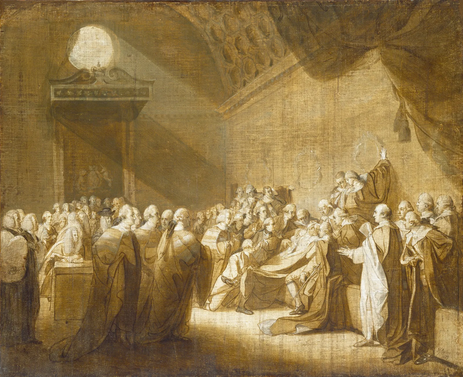 The Death Of The Earl Of Chatham Wall Art by John Singleton Copley - Canvas Print