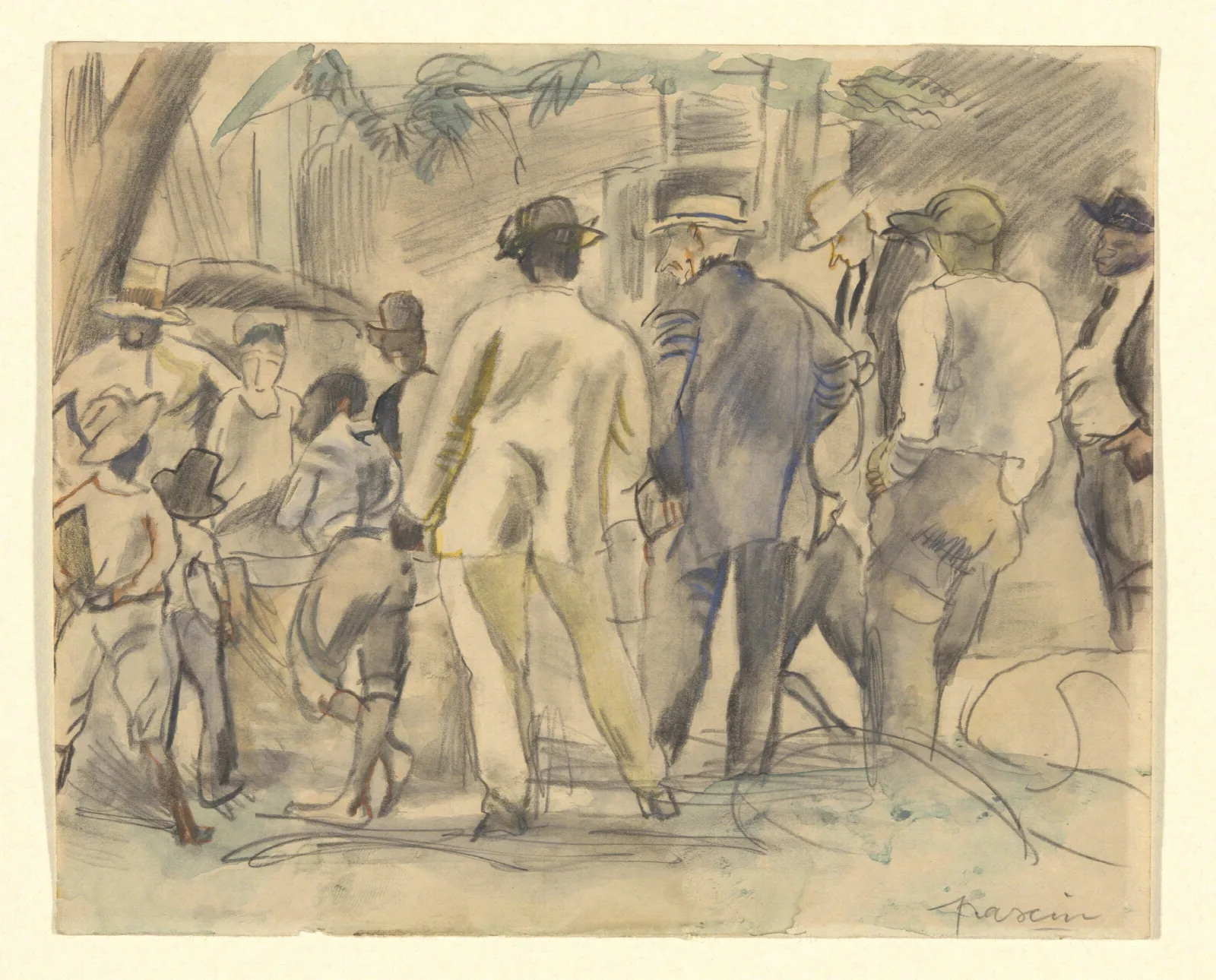 Crowd Charleston Wall Art by Jules Pascin - Canvas Print