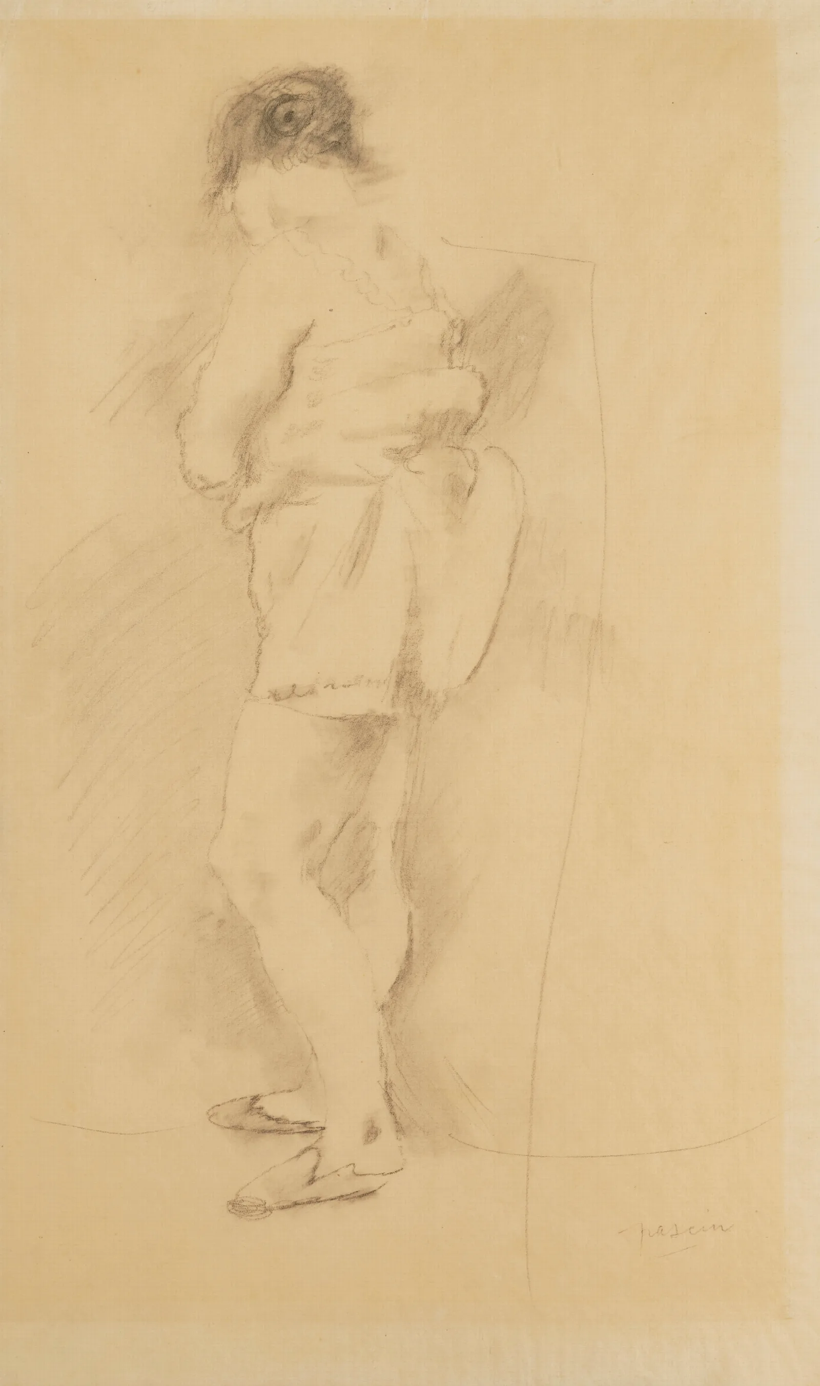 Femme Debout 2 Wall Art by Jules Pascin - Canvas Print