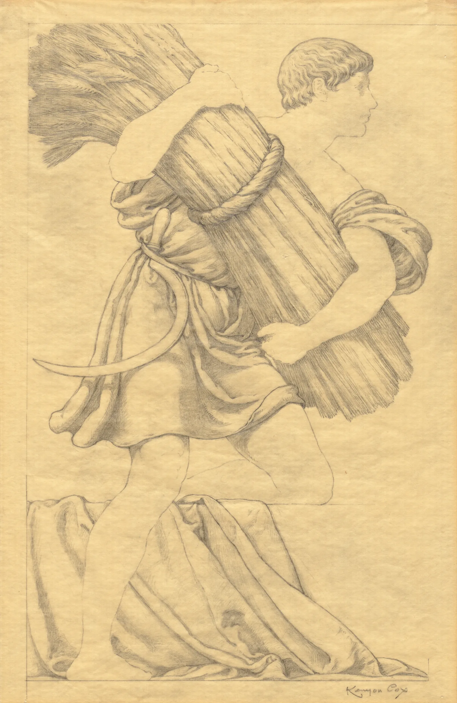 Sketch 15 Wall Art by Kenyon Cox - Canvas Print
