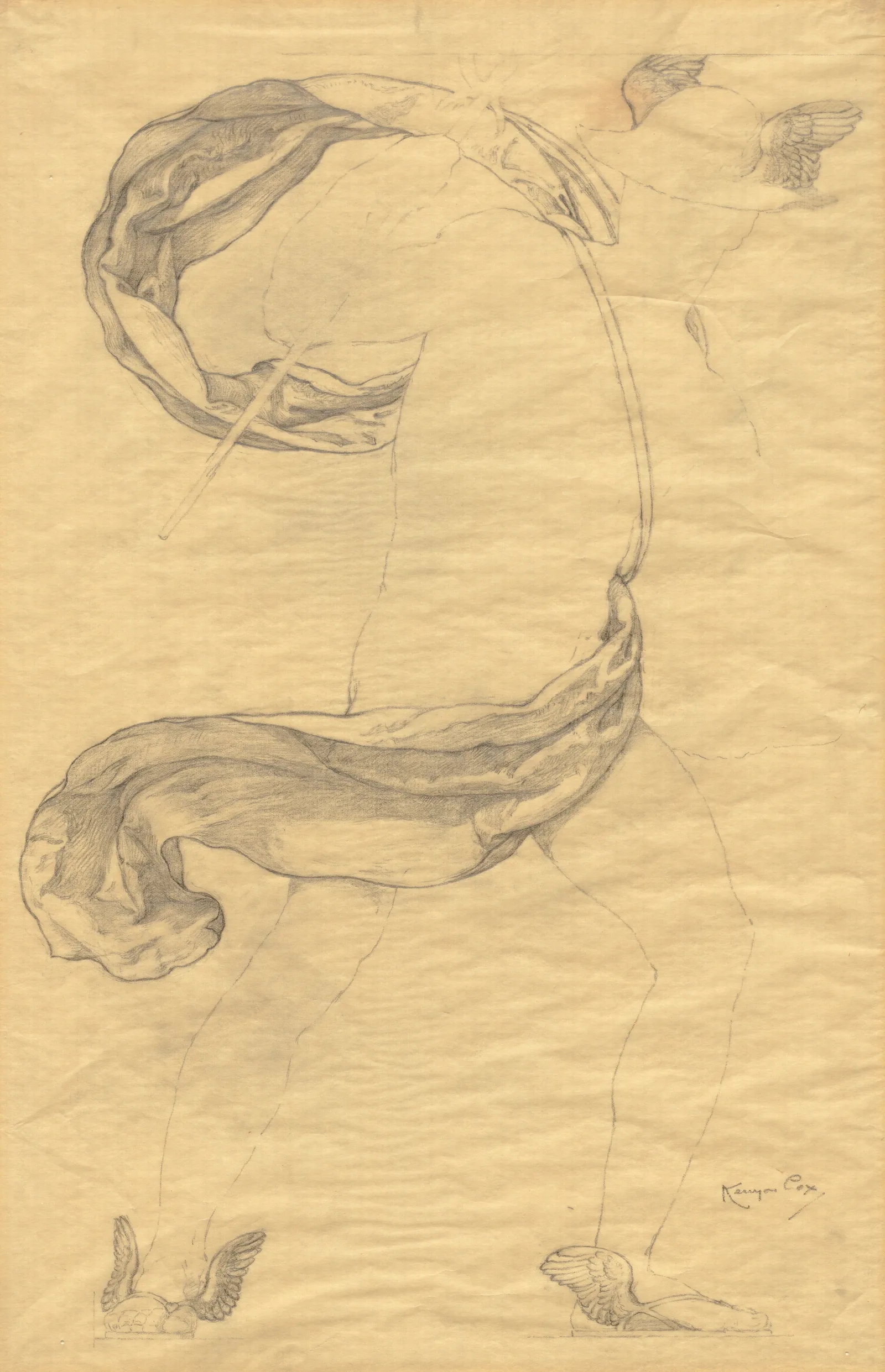 Sketch 7 2 Wall Art by Kenyon Cox - Canvas Print