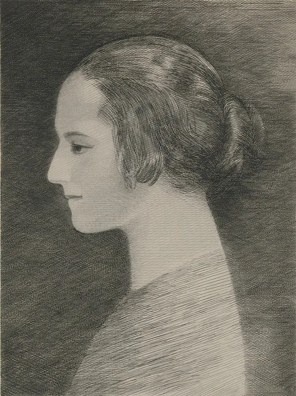 Profile Of Helena Rubinstein Wall Art by Louis Marcoussis - Canvas Print