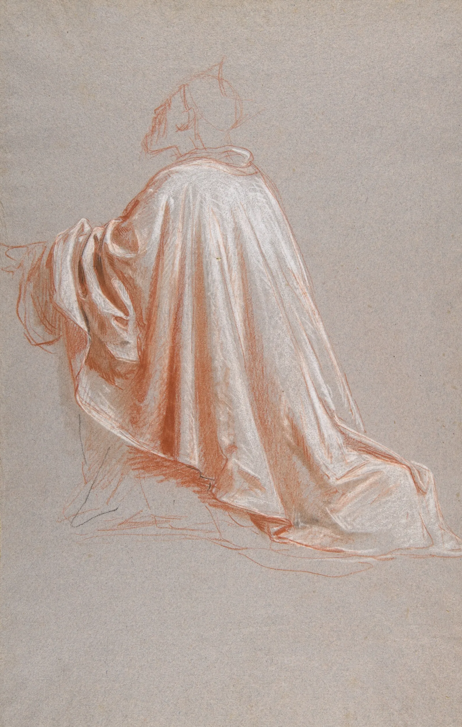 Drapery Study For A Bishop Wall Art by Isidore Pils - Canvas Print