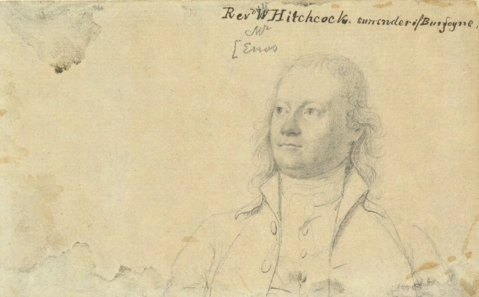 Rev W Hitchcock Wall Art by John Trumbull - Canvas Print