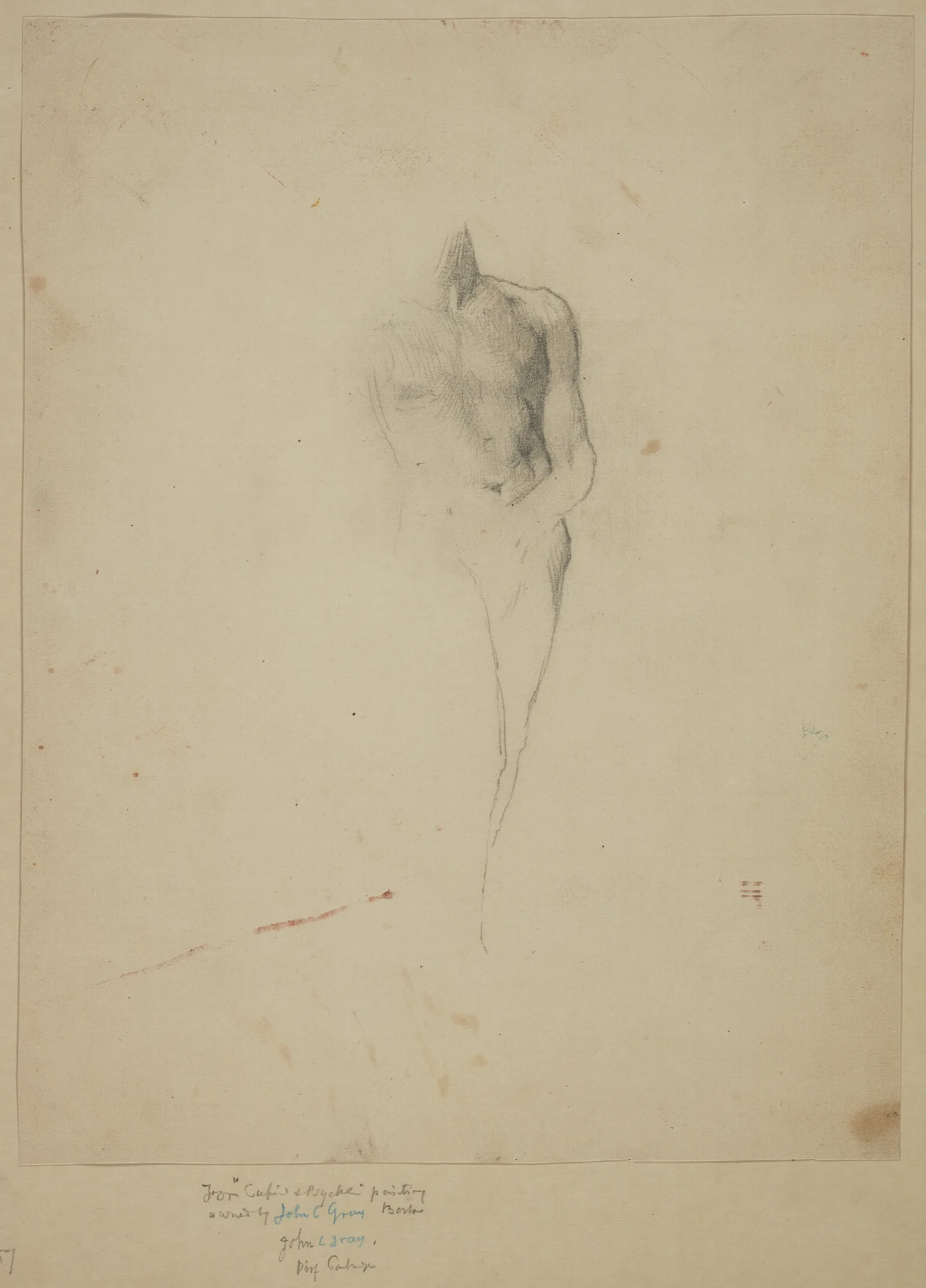 Cupid Study After Cupid And Psyche Wall Art by John La Farge - Canvas Print
