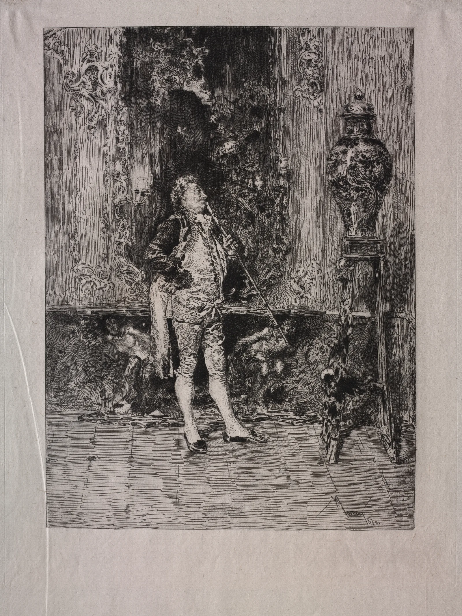 Interior 55 Wall Art by Mariano Fortuny Marsal - Canvas Print