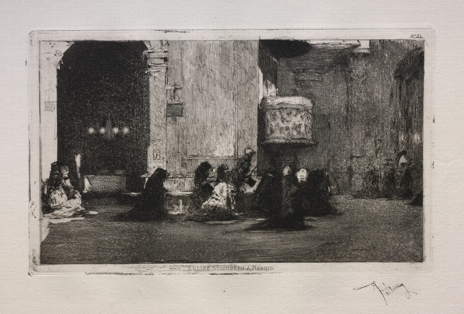 Saint Joseph Church Madrid Wall Art by Mariano Fortuny Marsal - Canvas Print