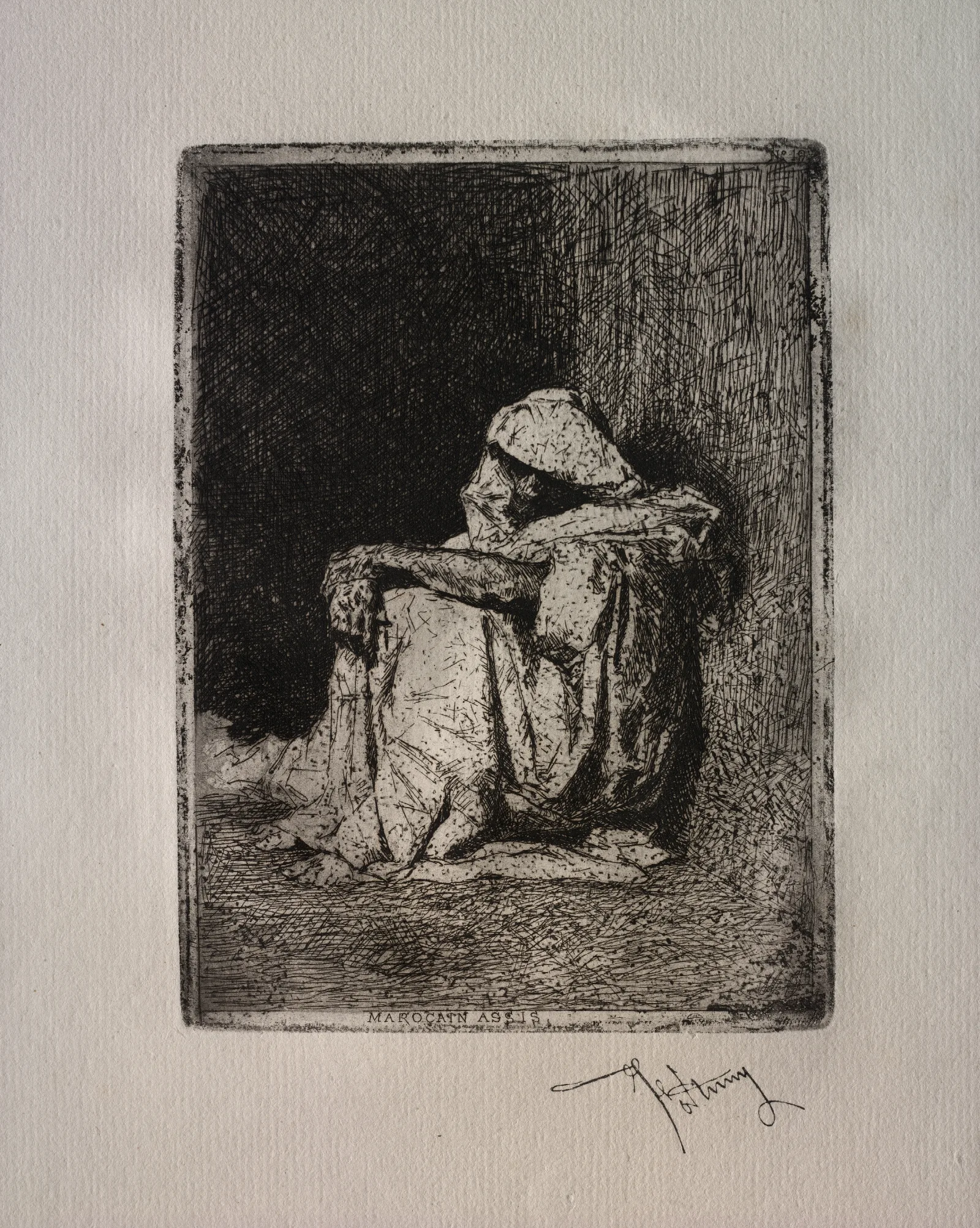 Seated Arabian Wall Art by Mariano Fortuny Marsal - Canvas Print