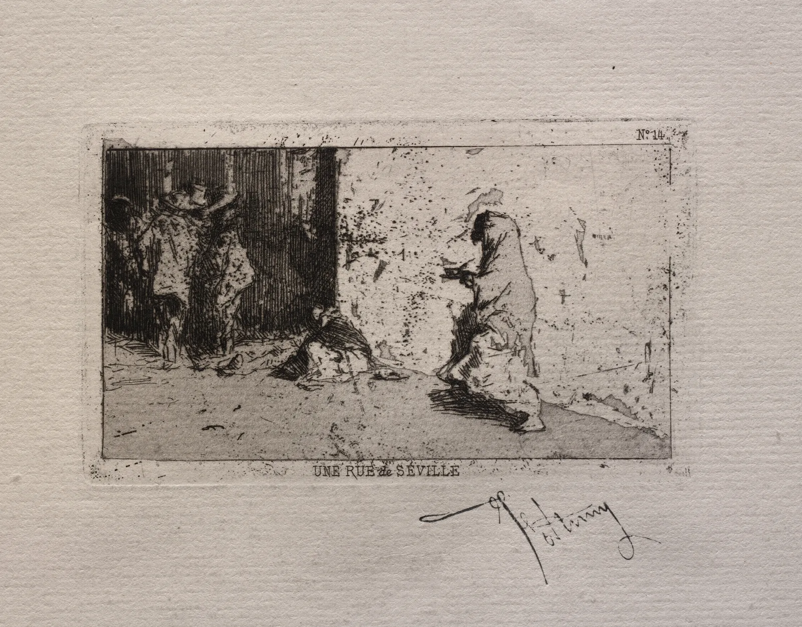 A Street In Seville Wall Art by Mariano Fortuny Marsal - Canvas Print
