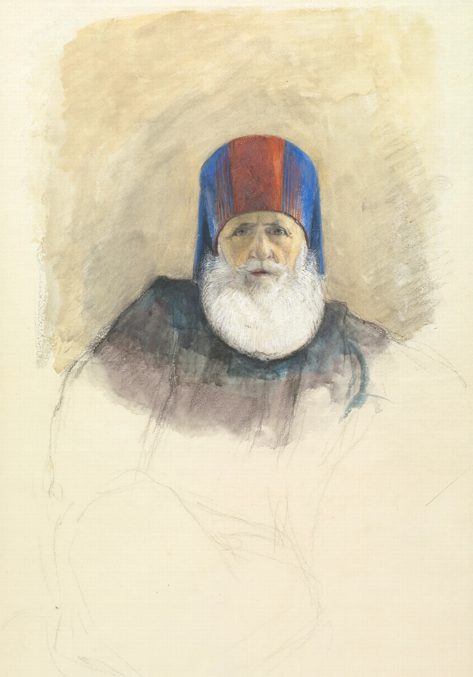 Study For Mehmet Ali Pasha Wall Art by John Frederick Lewis - Canvas Print