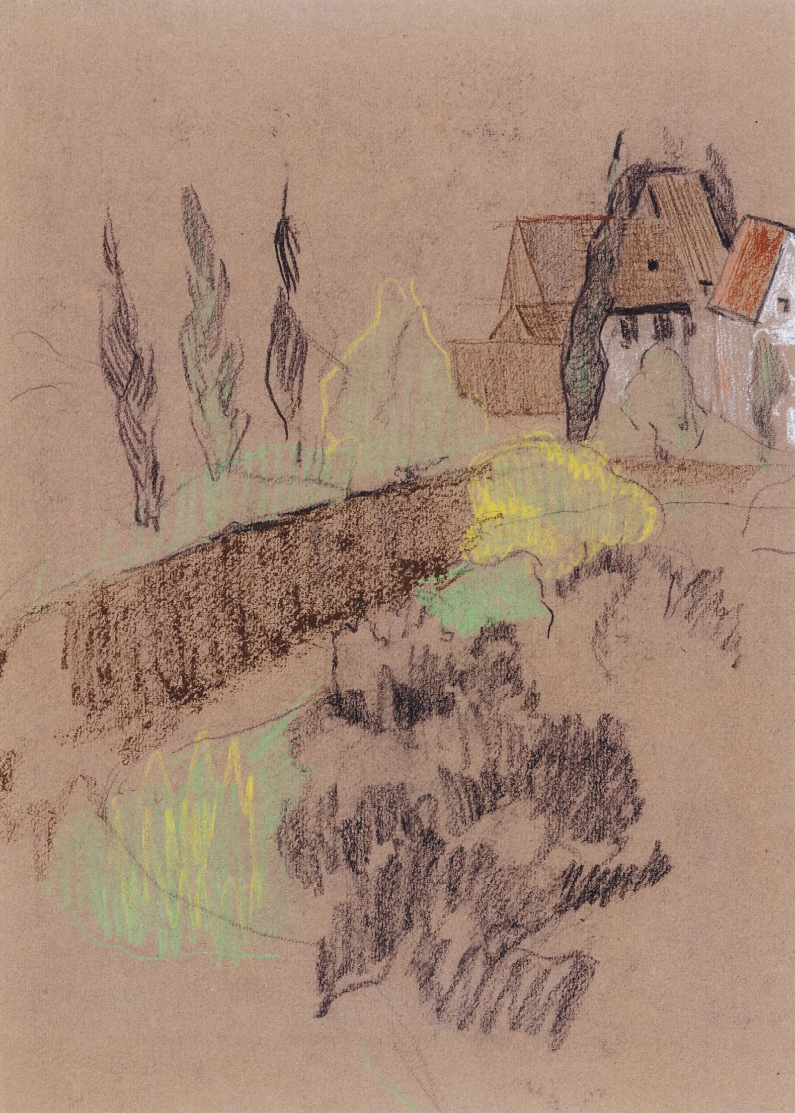 Landscape With Houses 5 Wall Art by Paul Sérusier - Canvas Print
