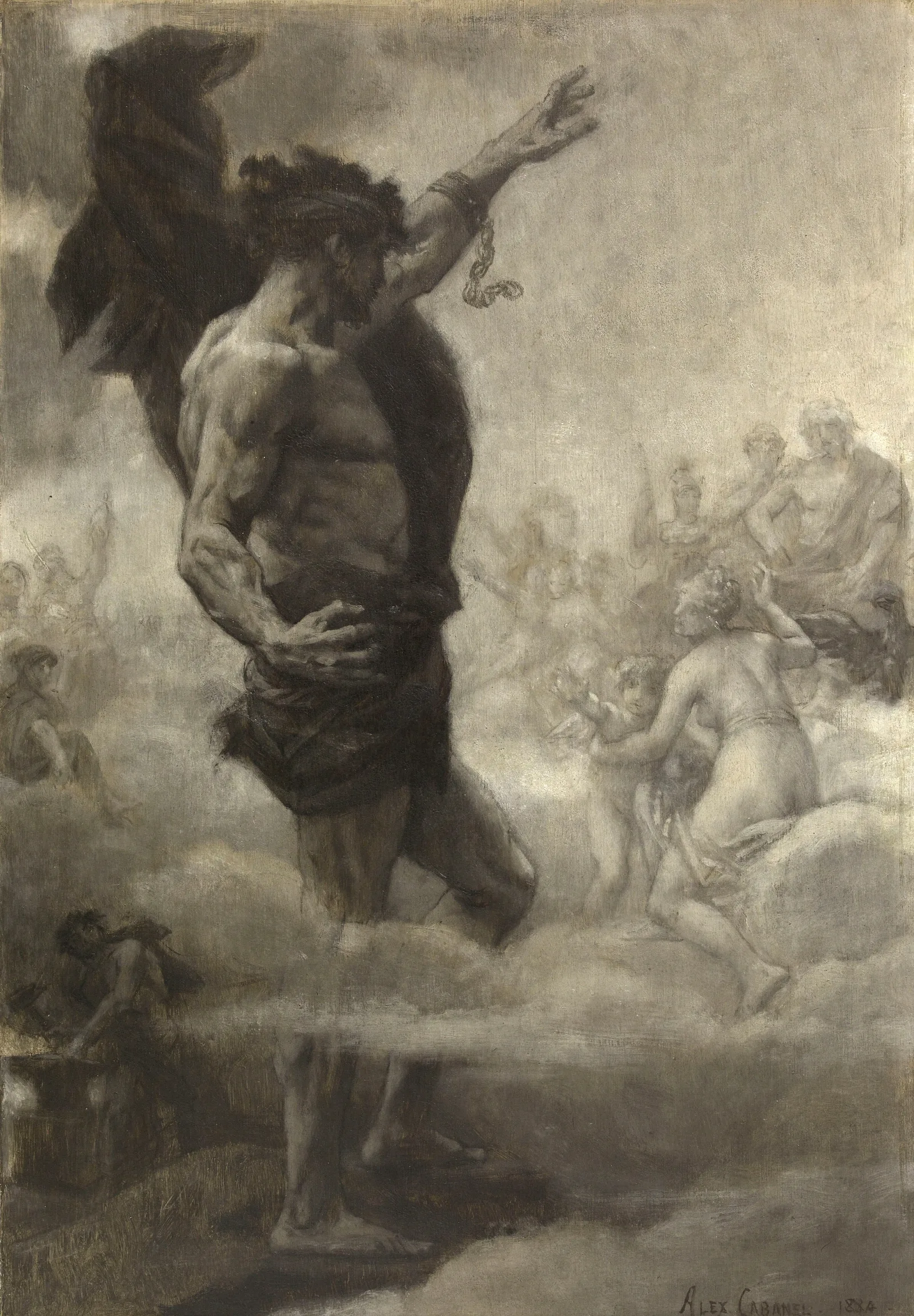 Le Titan Wall Art by Alexandre Cabanel - Canvas Print