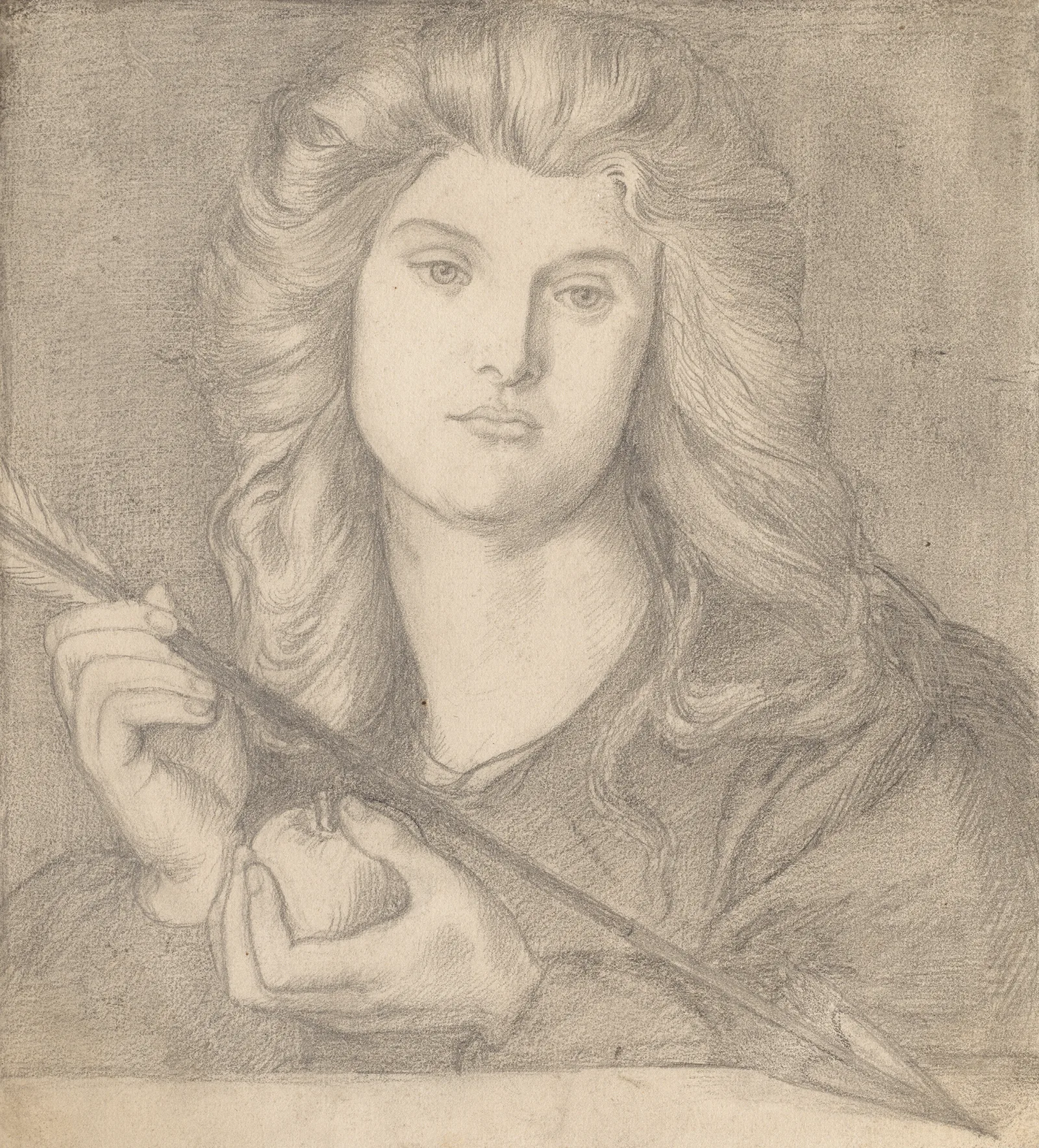 Study For Venus Verticordia Wall Art by Dante Gabriel Rossetti - Canvas Print
