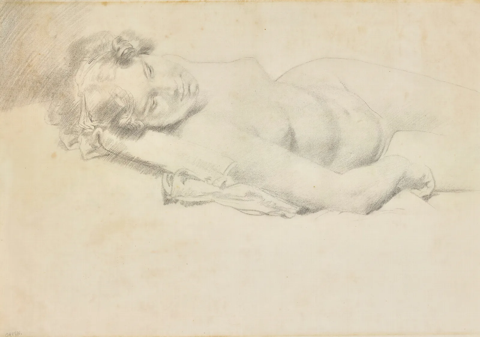 Reclining Nude 17 Wall Art by William Orpen - Canvas Print
