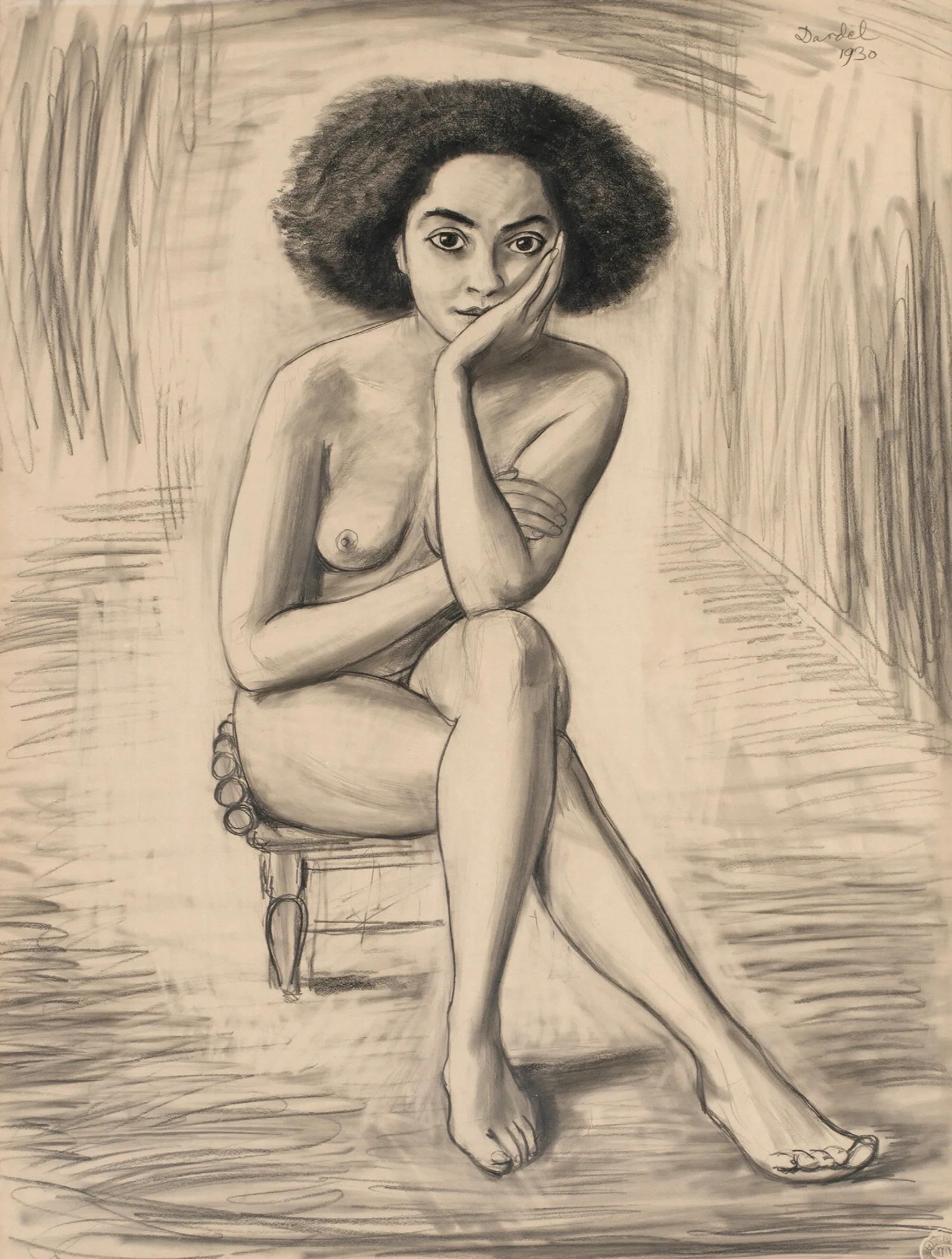 Aysha Wall Art by Nils Dardel - Canvas Print