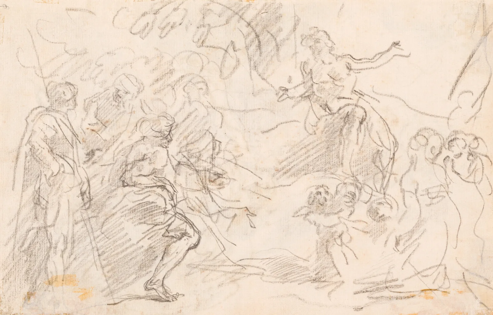 Biblical Scene Verso Wall Art by Sebastiano Ricci - Canvas Print