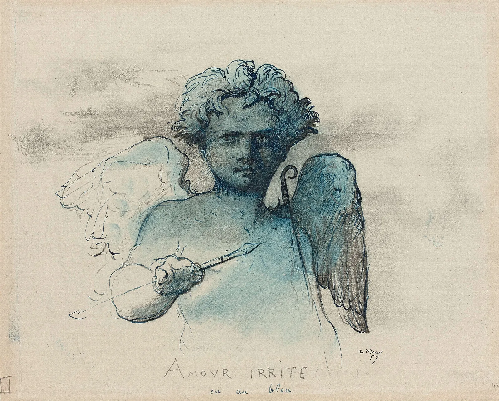 Amour Irrite Wall Art by Henri Lehmann - Canvas Print