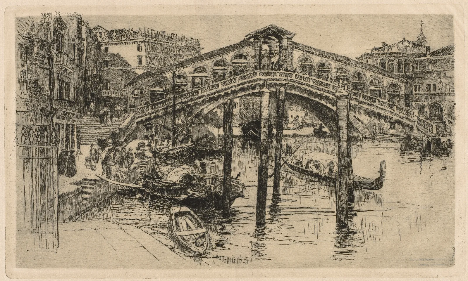 The Rialto Venice 5 Wall Art by Frank Duveneck - Canvas Print