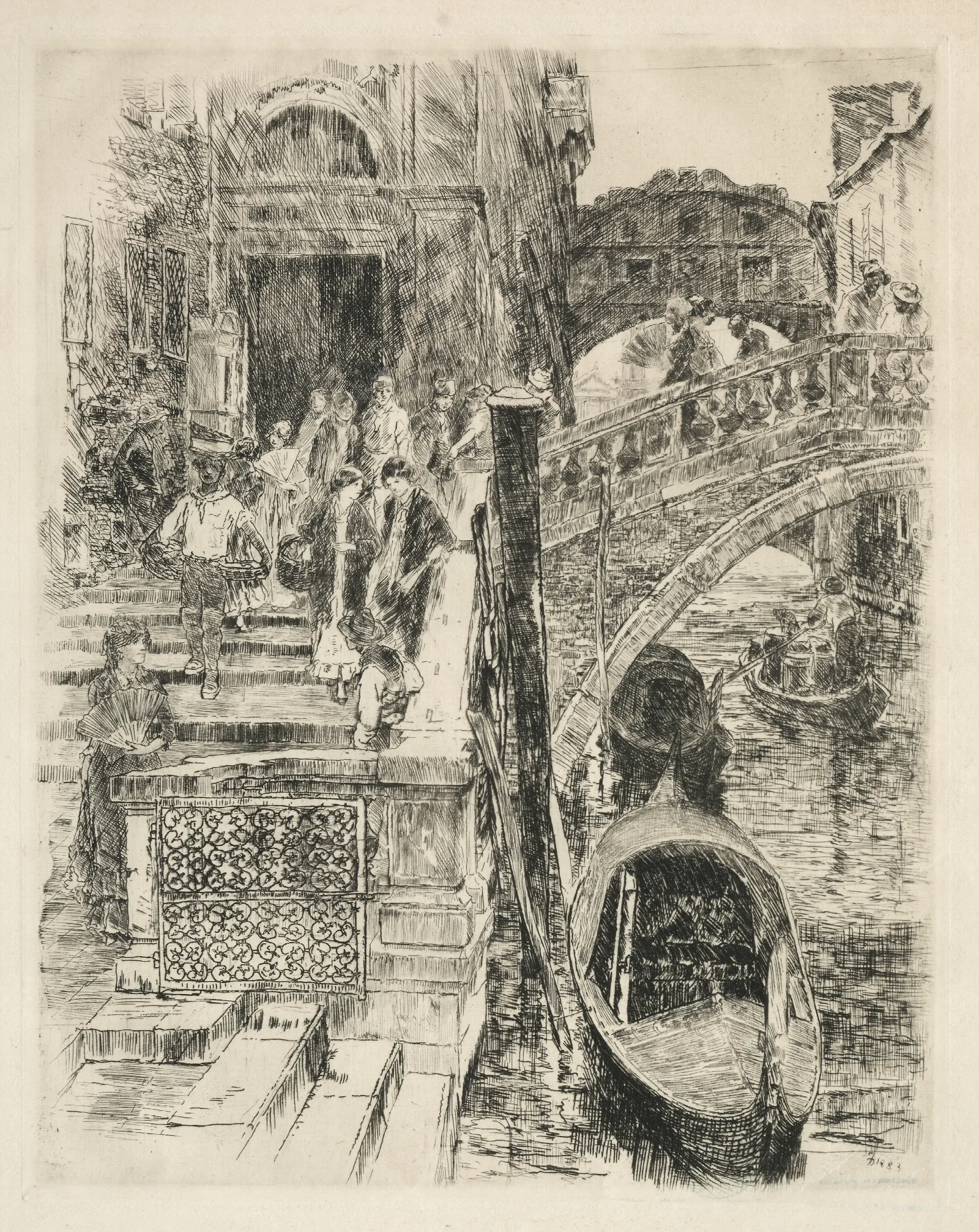 Bridge Of Sighs Venice 3 Wall Art by Frank Duveneck - Canvas Print