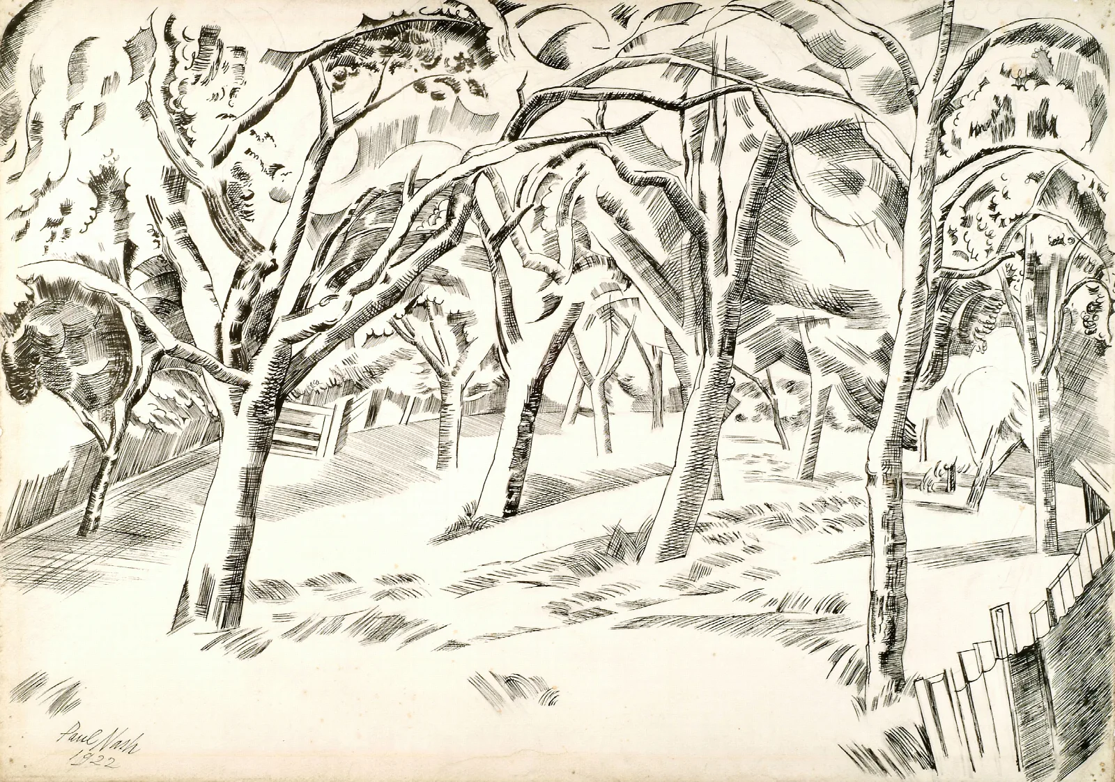 The Orchard 2 Wall Art by Paul Nash - Canvas Print