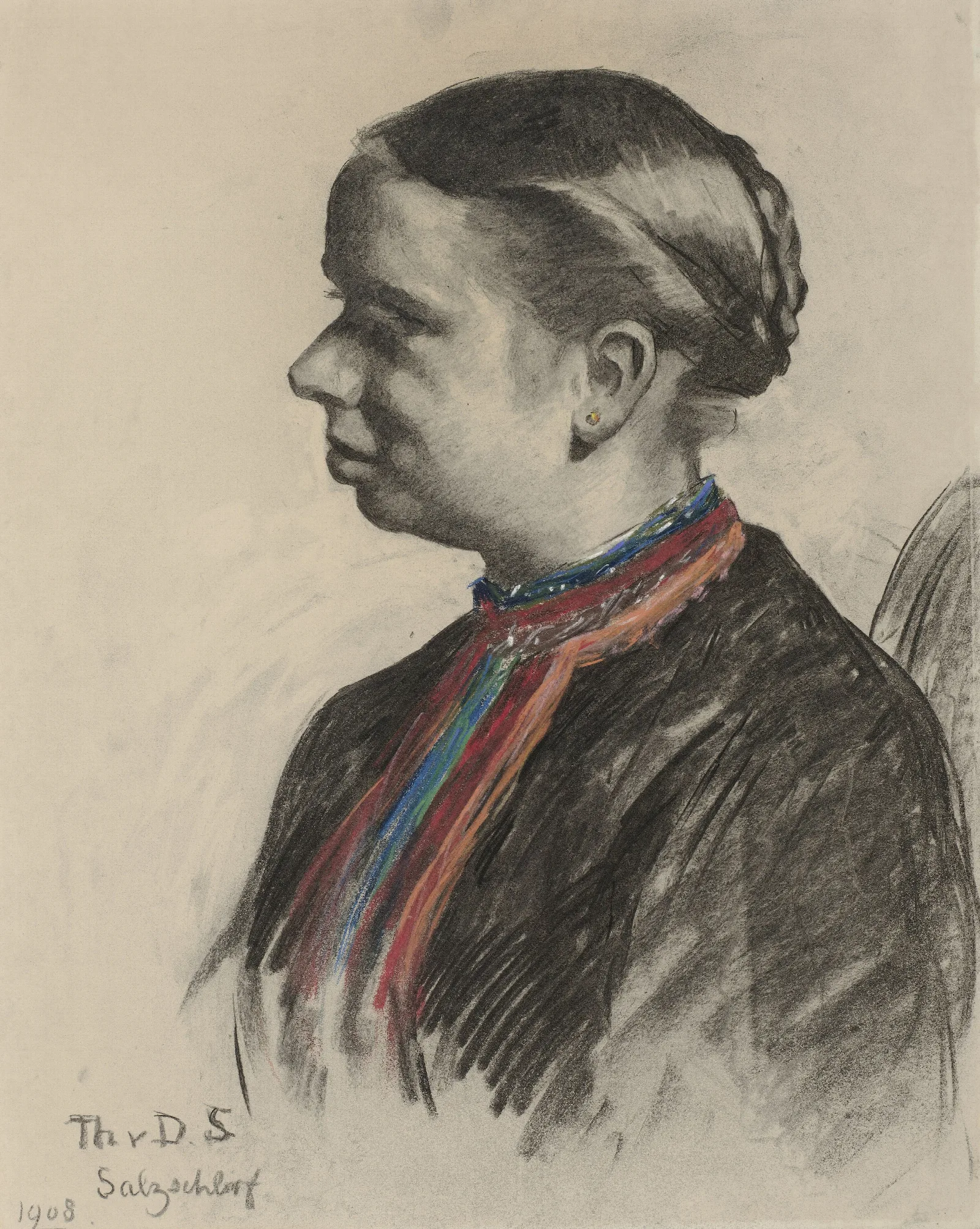 Portret Van Een Oostenrijkse Wall Art by Thérèse Schwartze - Canvas Print