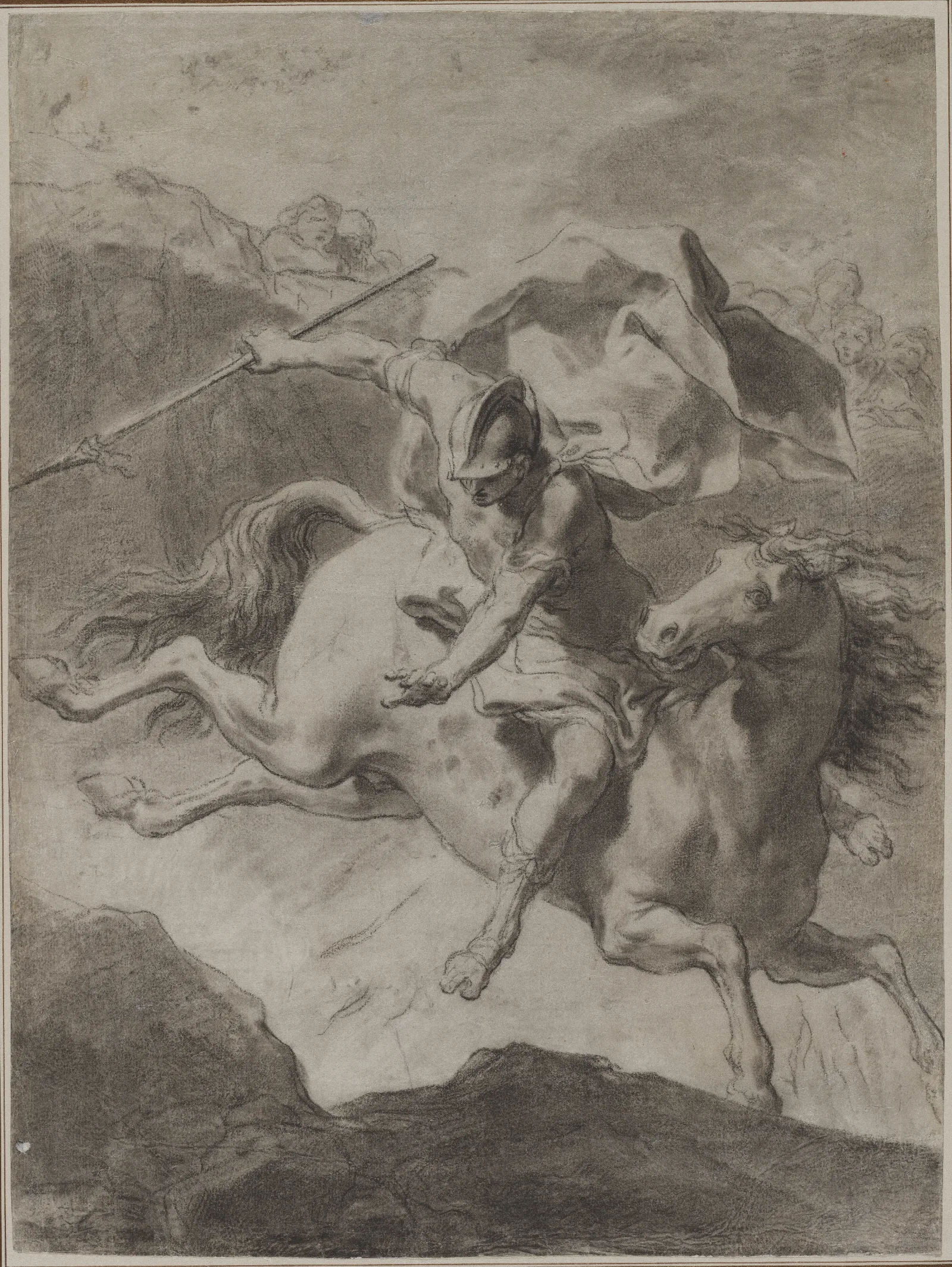Death Of Marcus Curtius Wall Art by Gaetano Gandolfi - Canvas Print