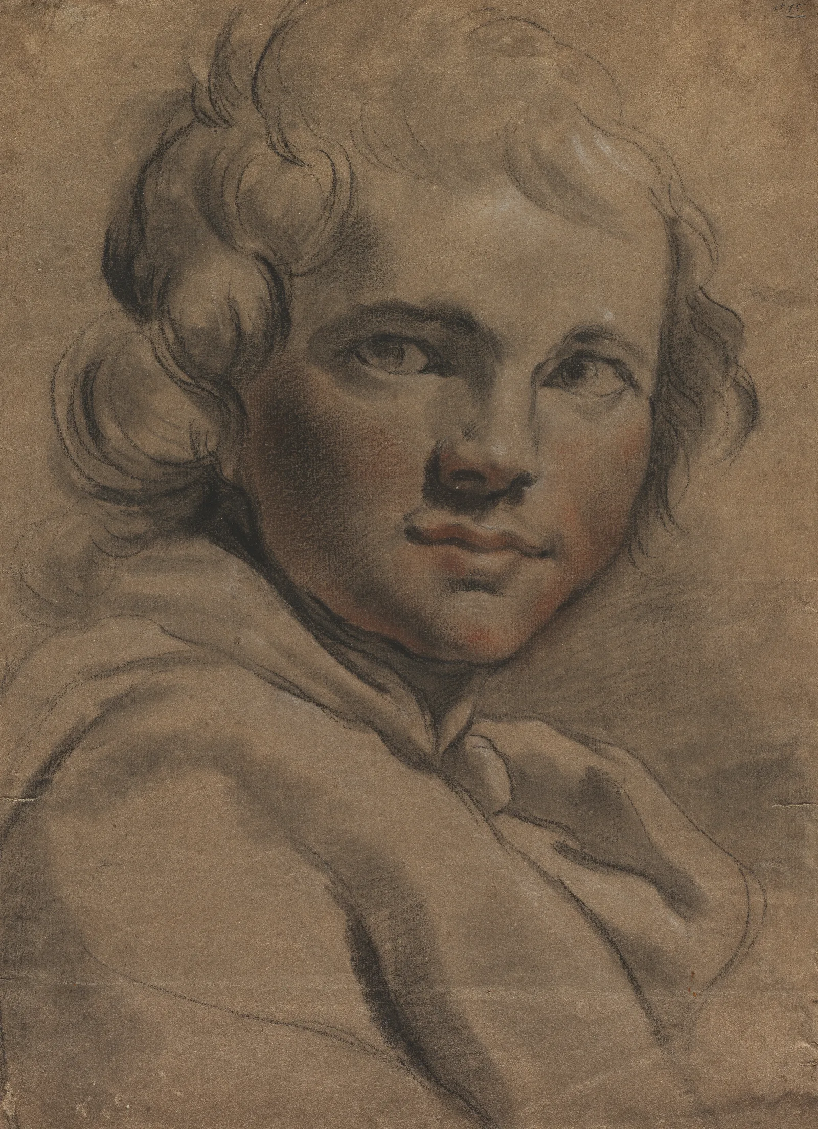 Head Of A Young Man Recto Wall Art by Gaetano Gandolfi - Canvas Print