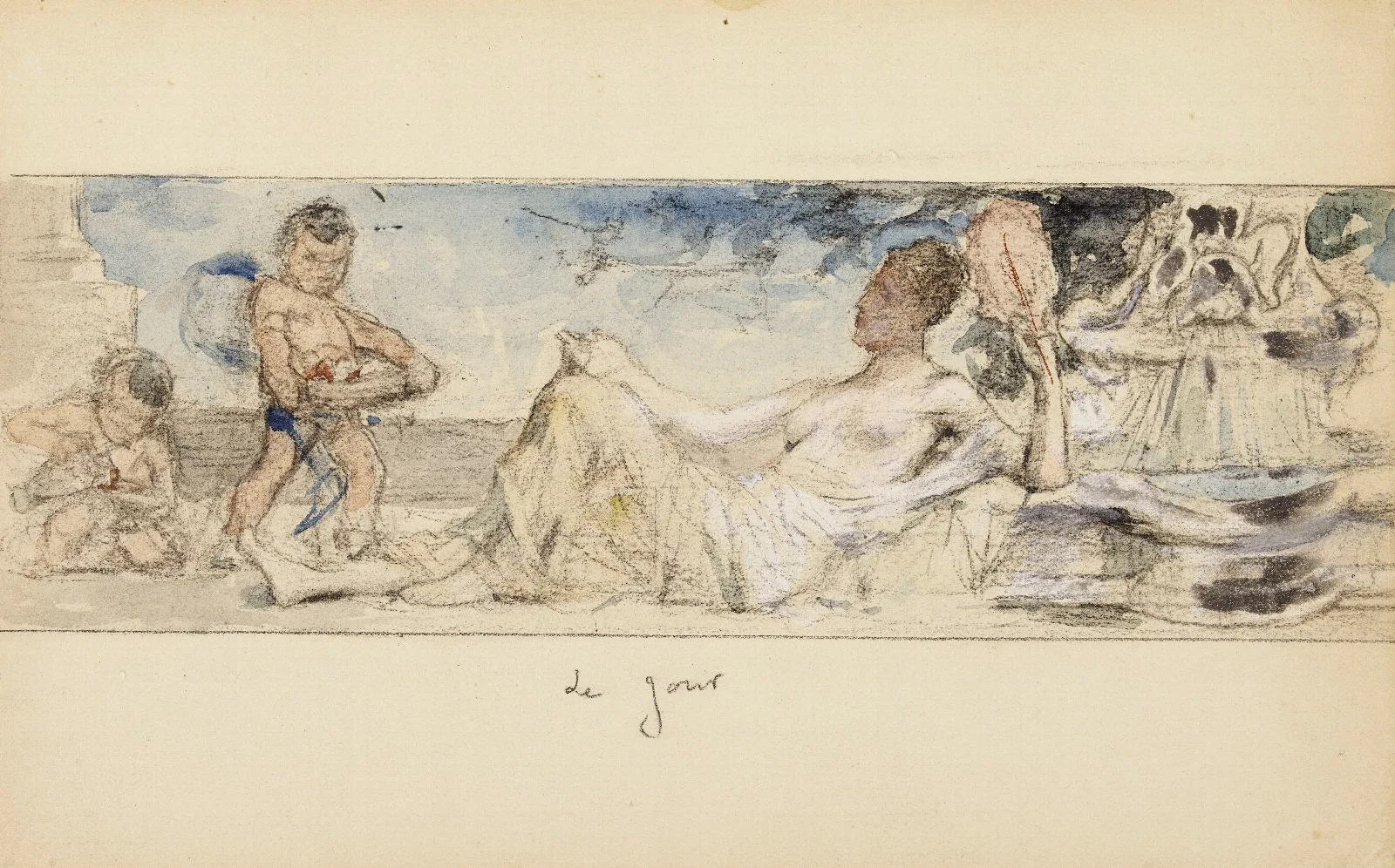 Le Jour 2 Wall Art by Léon François Comerre - Canvas Print
