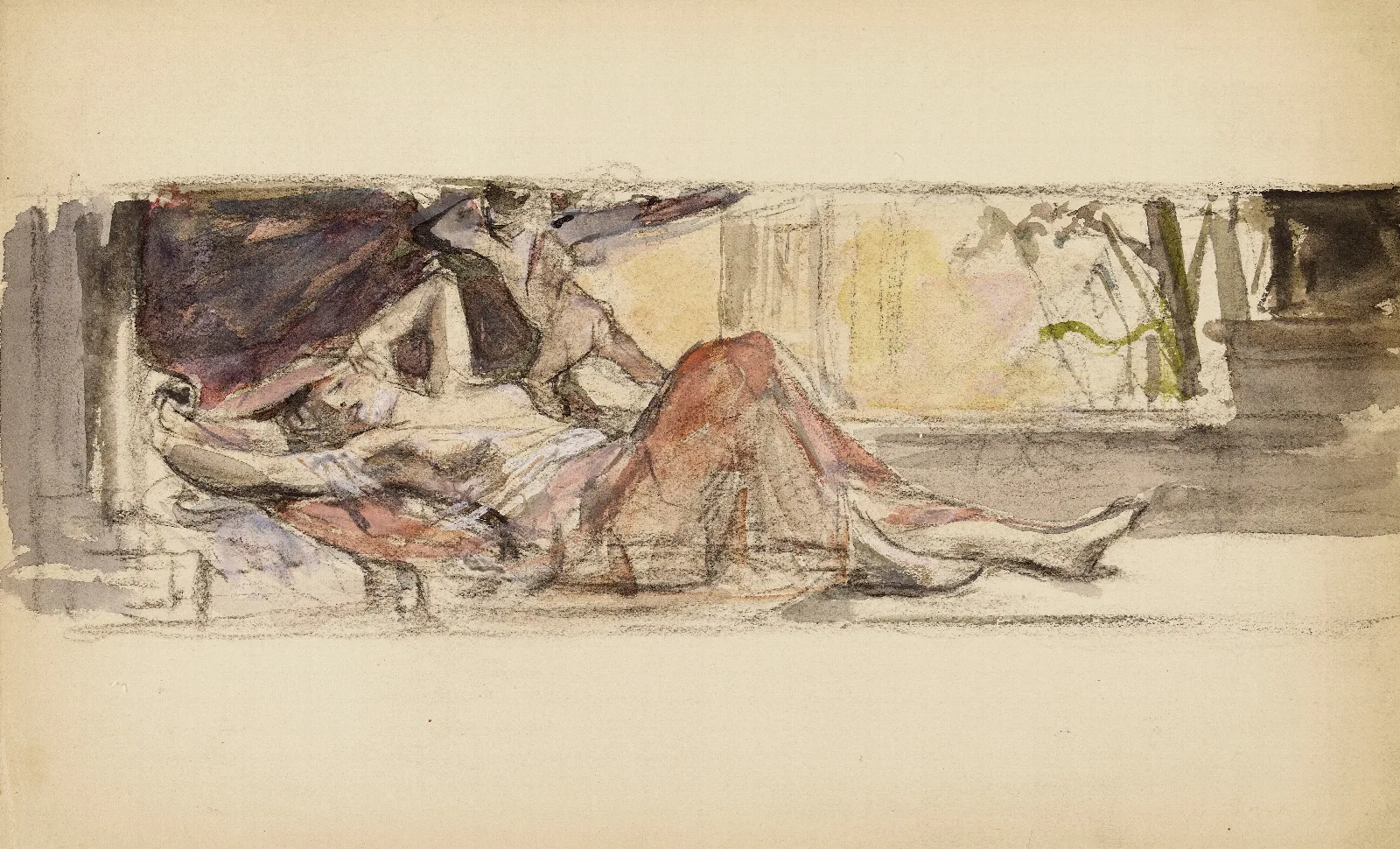 Le Matin 3 Wall Art by Léon François Comerre - Canvas Print