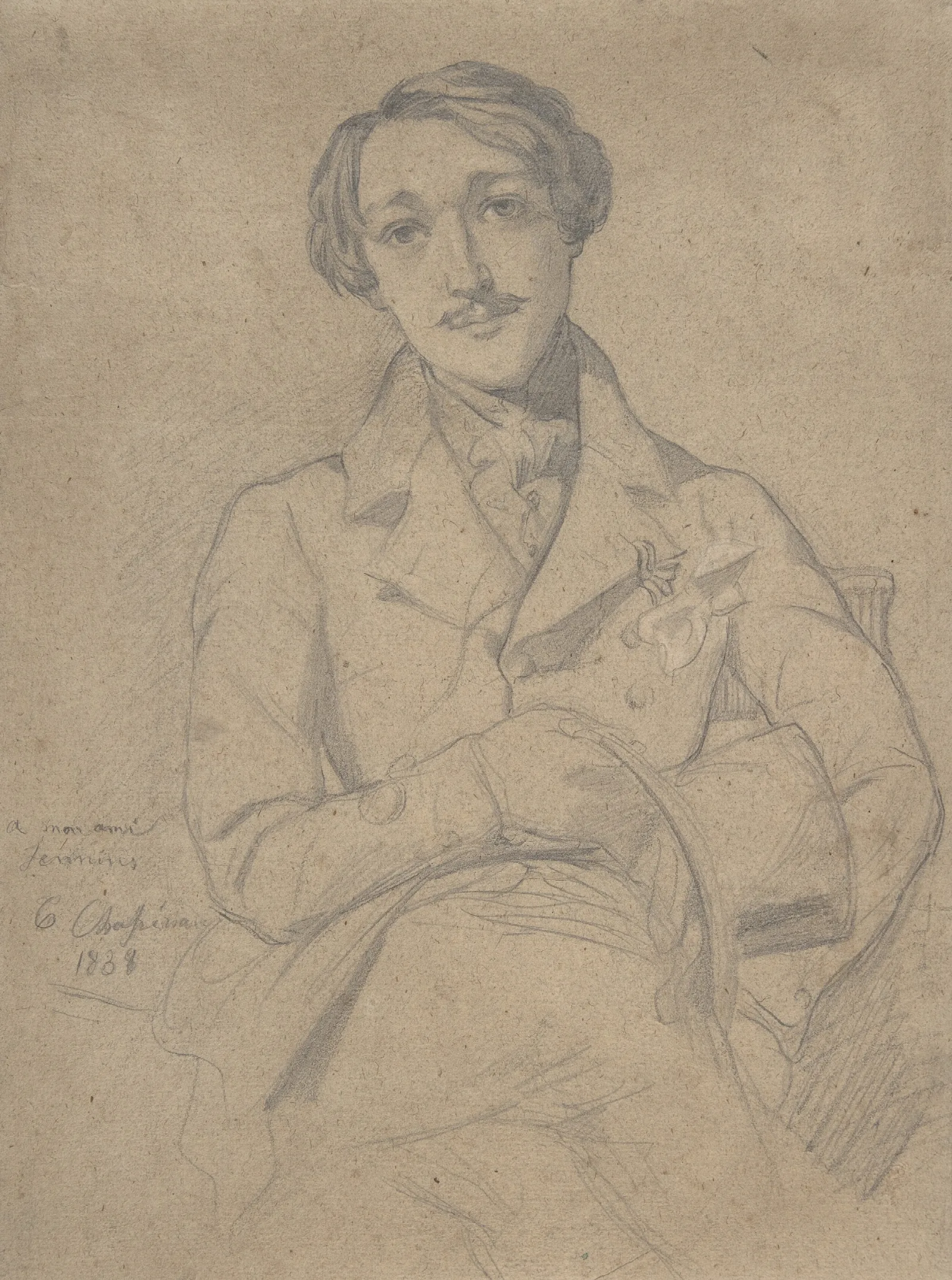 Portrait Of Jennins Wall Art by Théodore Chassériau - Canvas Print