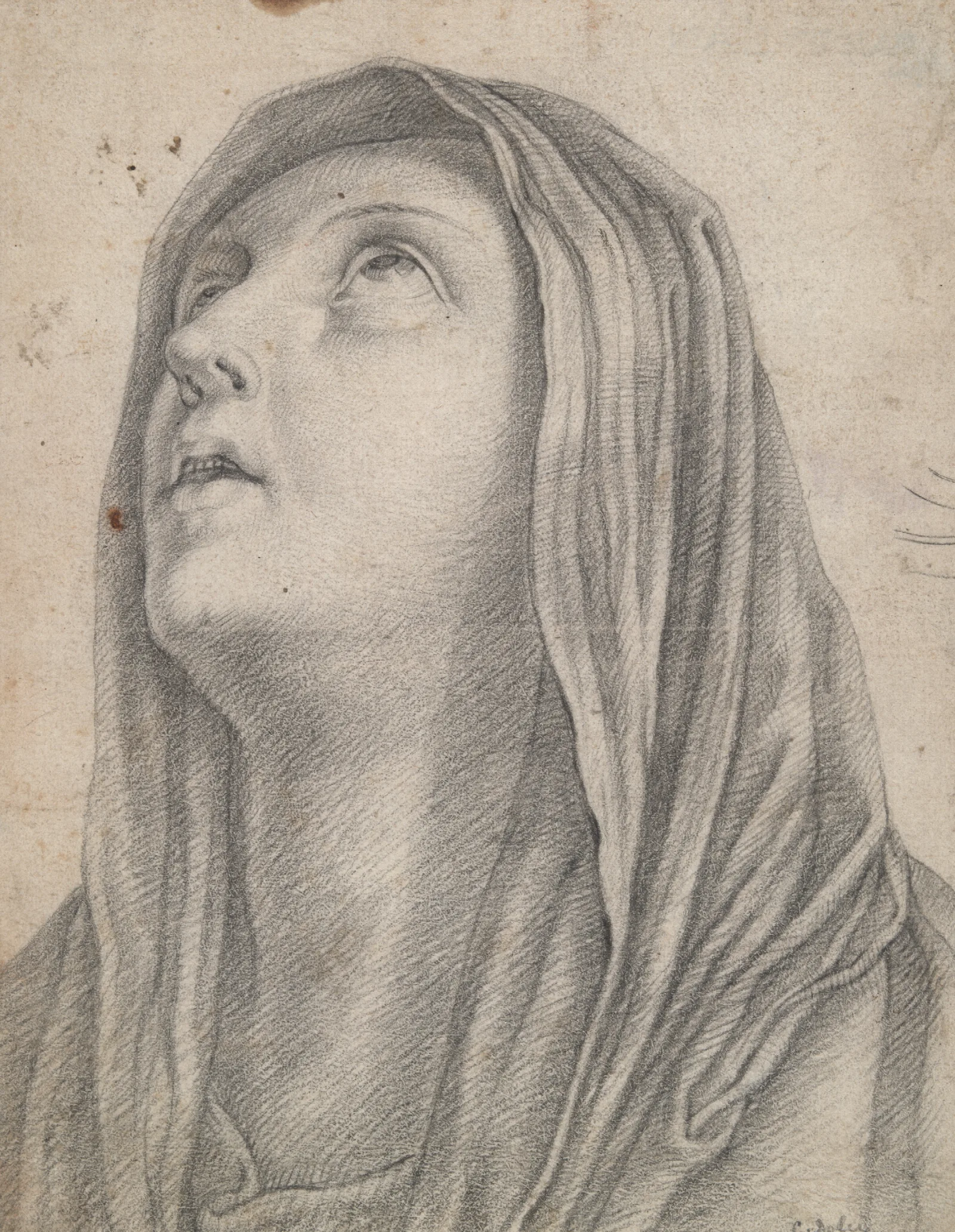 Head Of The Virgin Mary Wall Art by Carlo Dolci - Canvas Print