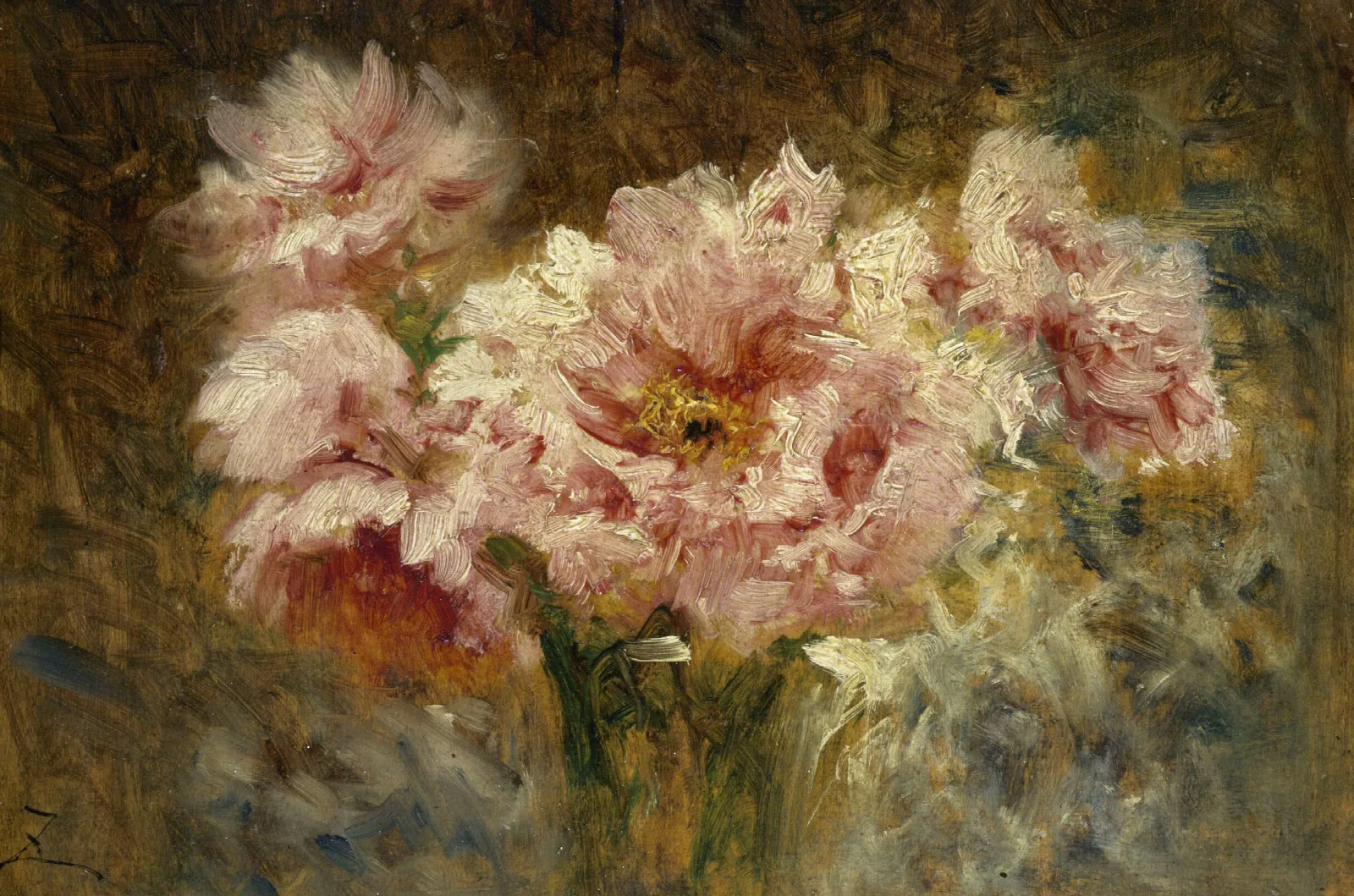 Fleurs Wall Art by Félix Ziem - Canvas Print