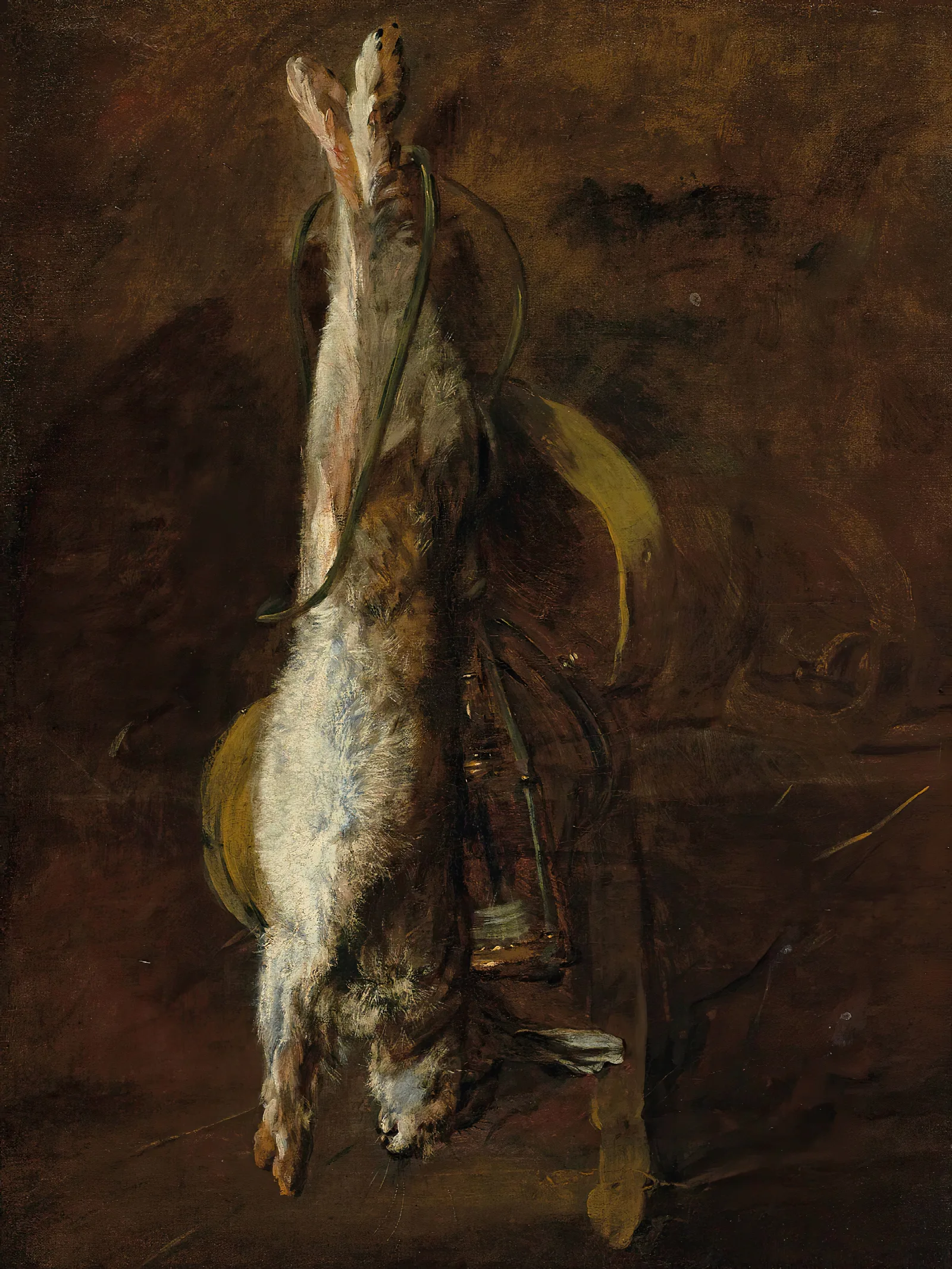 A Dead Rabbit And A Satchel Wall Art by Jean Siméon Chardin - Canvas Print