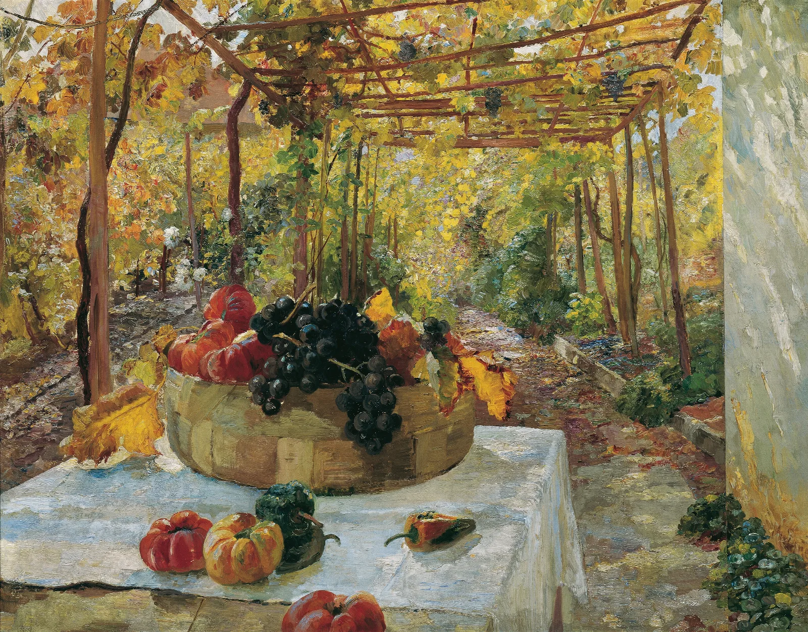 In Der Pergola Wall Art by Marie Egner - Canvas Print