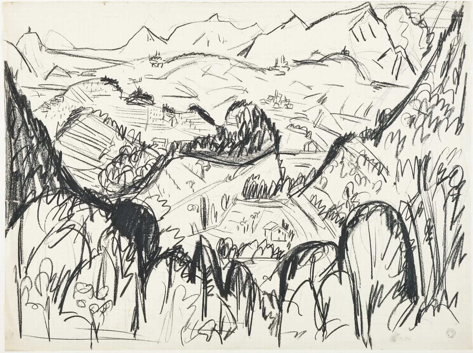 Landschaft Im Tessin Wall Art by Hermann Scherer - Canvas Print