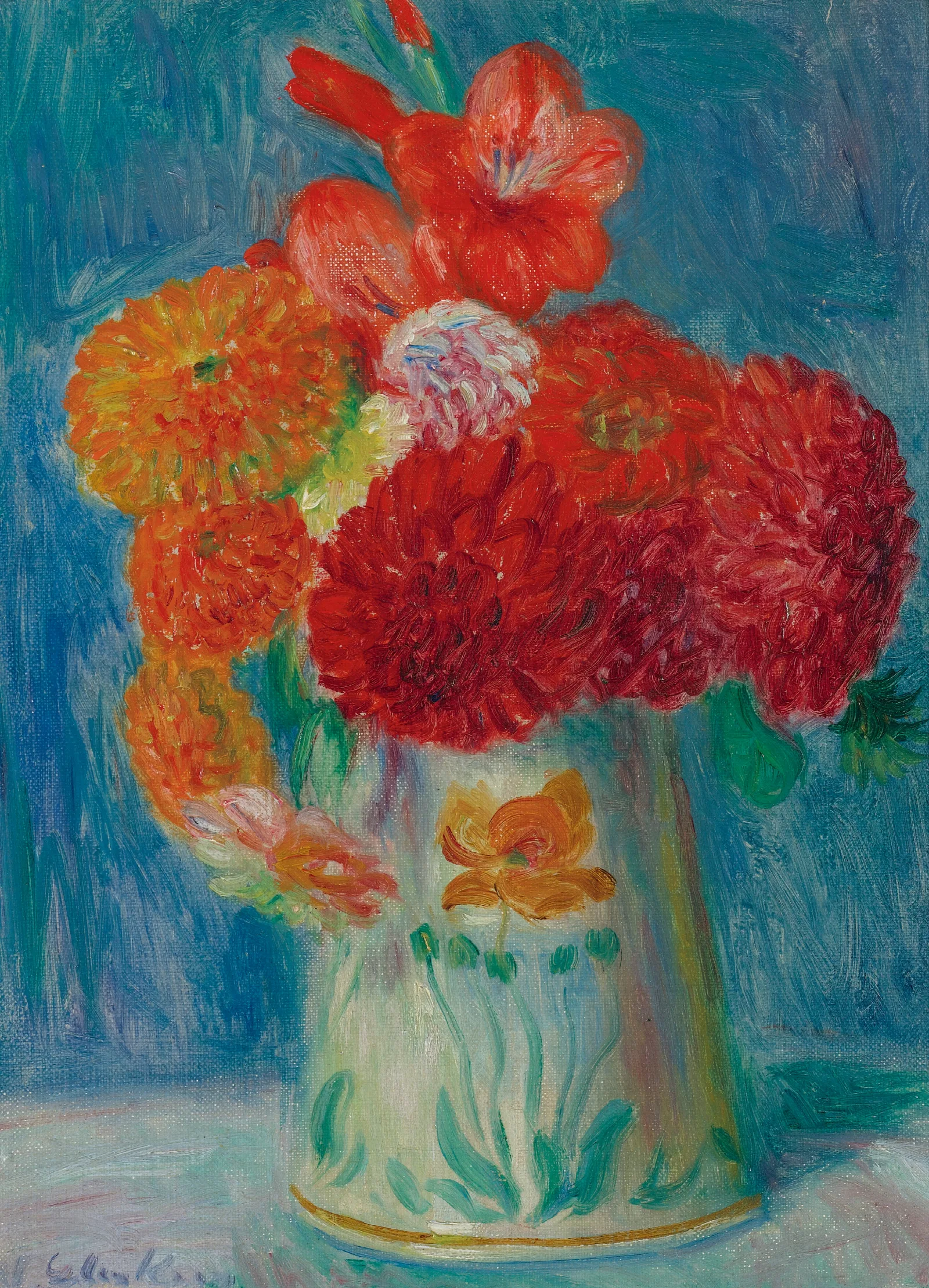 Still Life With Lilies Wall Art by William James Glackens - Canvas Print