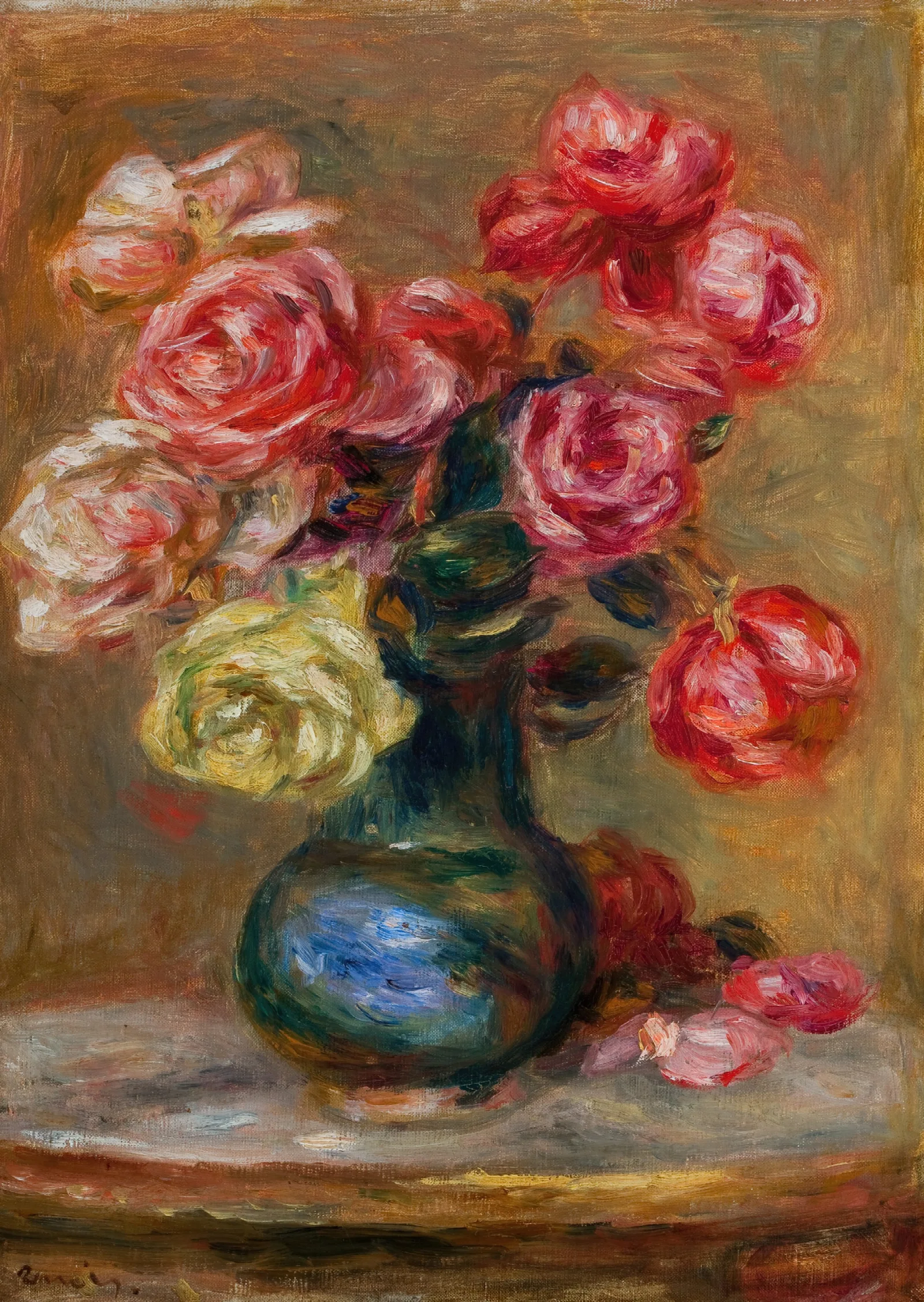 Le Bouquet 3 Wall Art by Pierre-Auguste Renoir - Canvas Print
