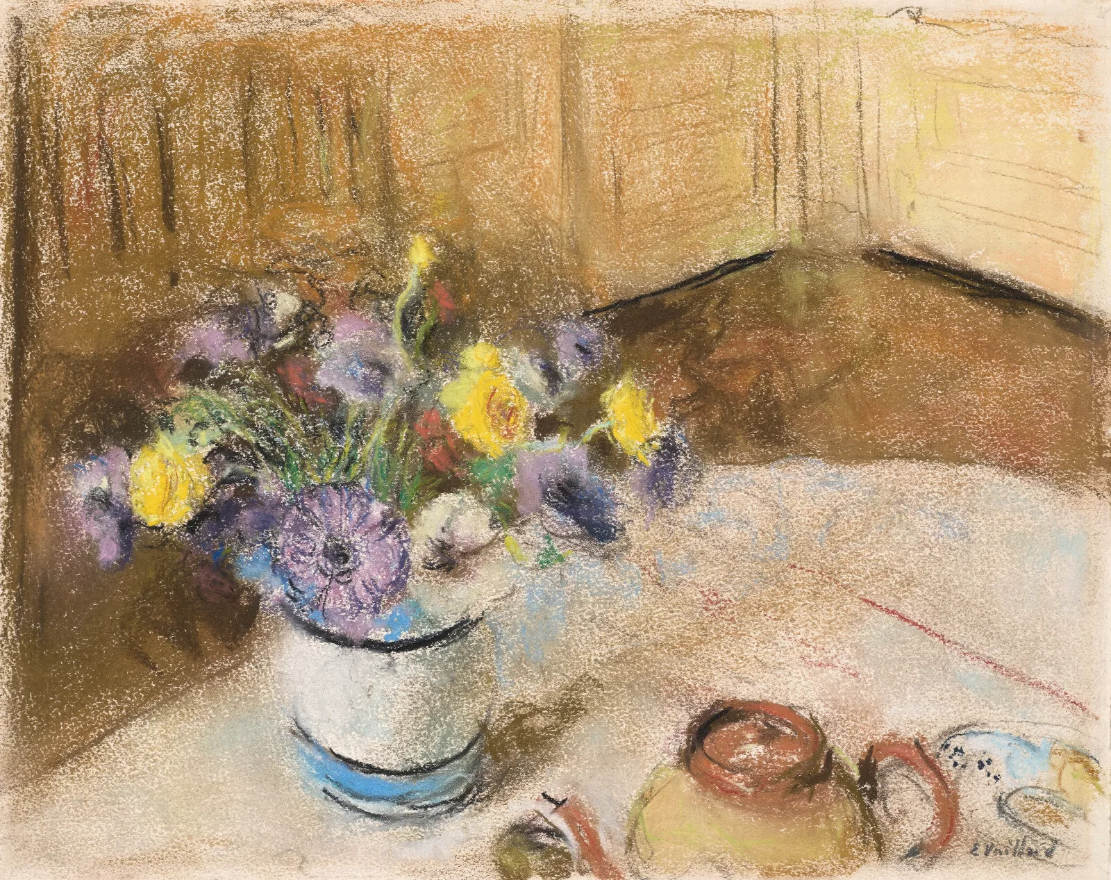 Fleurs 15 Wall Art by Édouard Vuillard - Canvas Print
