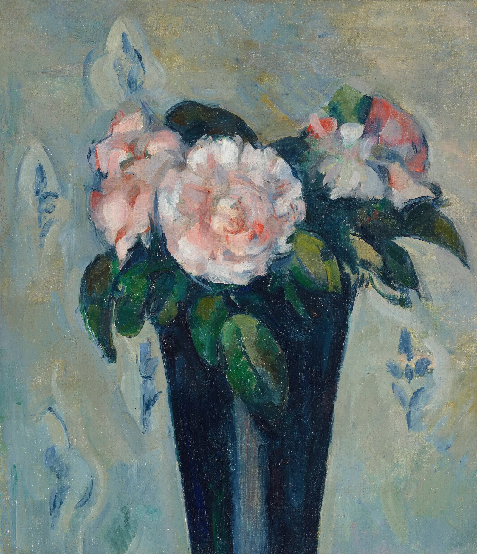 Le Vase Bleu Sombre Wall Art by Paul Cézanne - Canvas Print