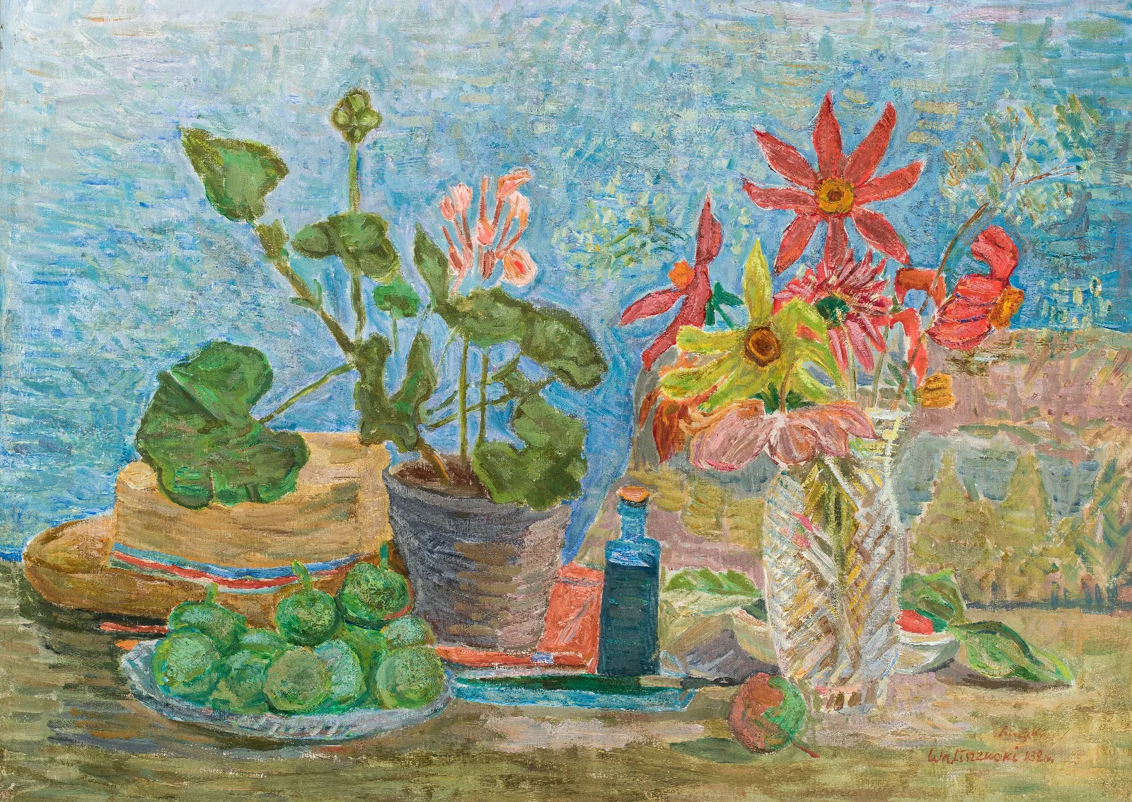 Flowers And Fruit 4 Wall Art by Zygmunt Waliszewski - Canvas Print