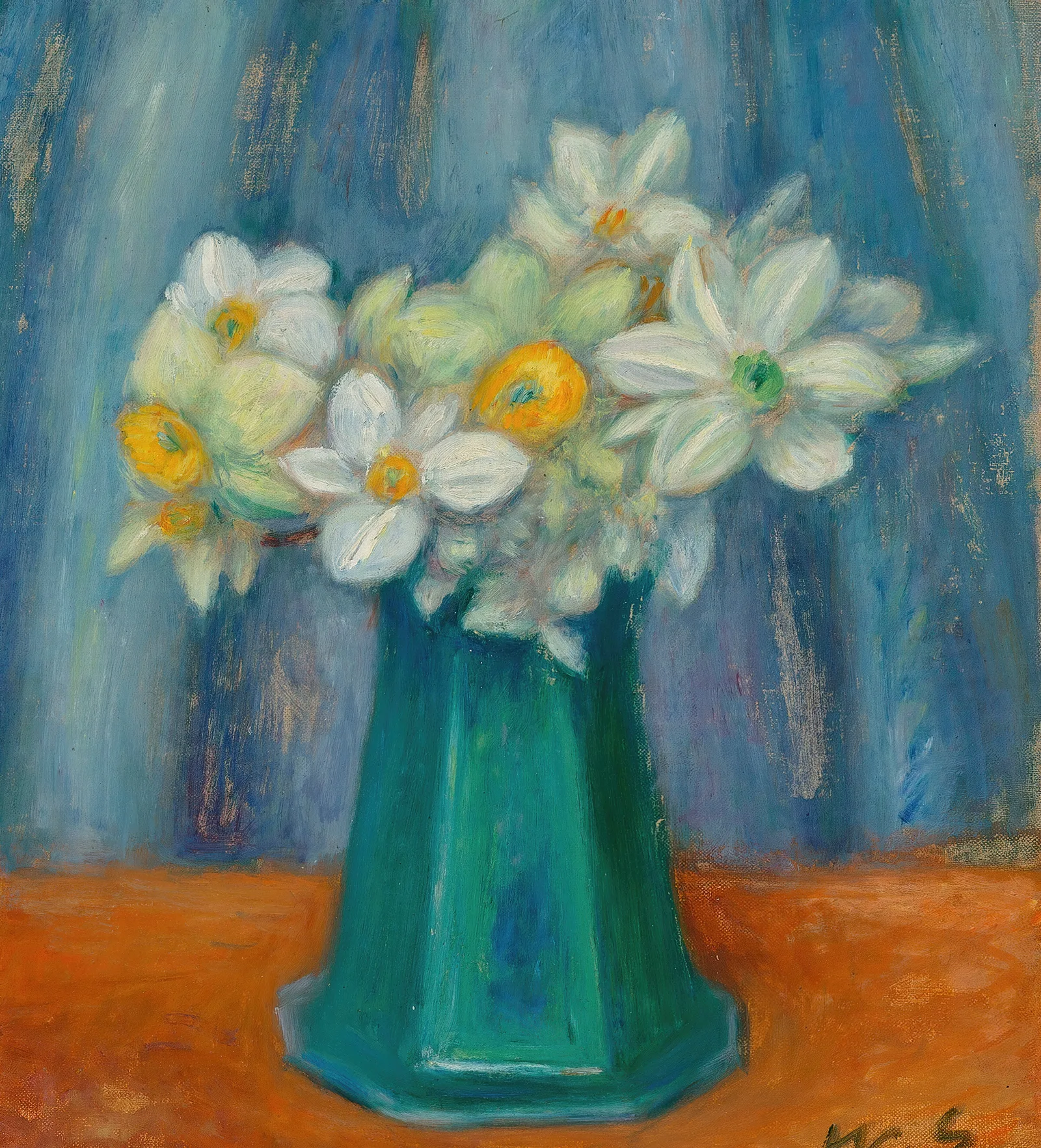 Paper Narcissus Wall Art by William James Glackens - Canvas Print