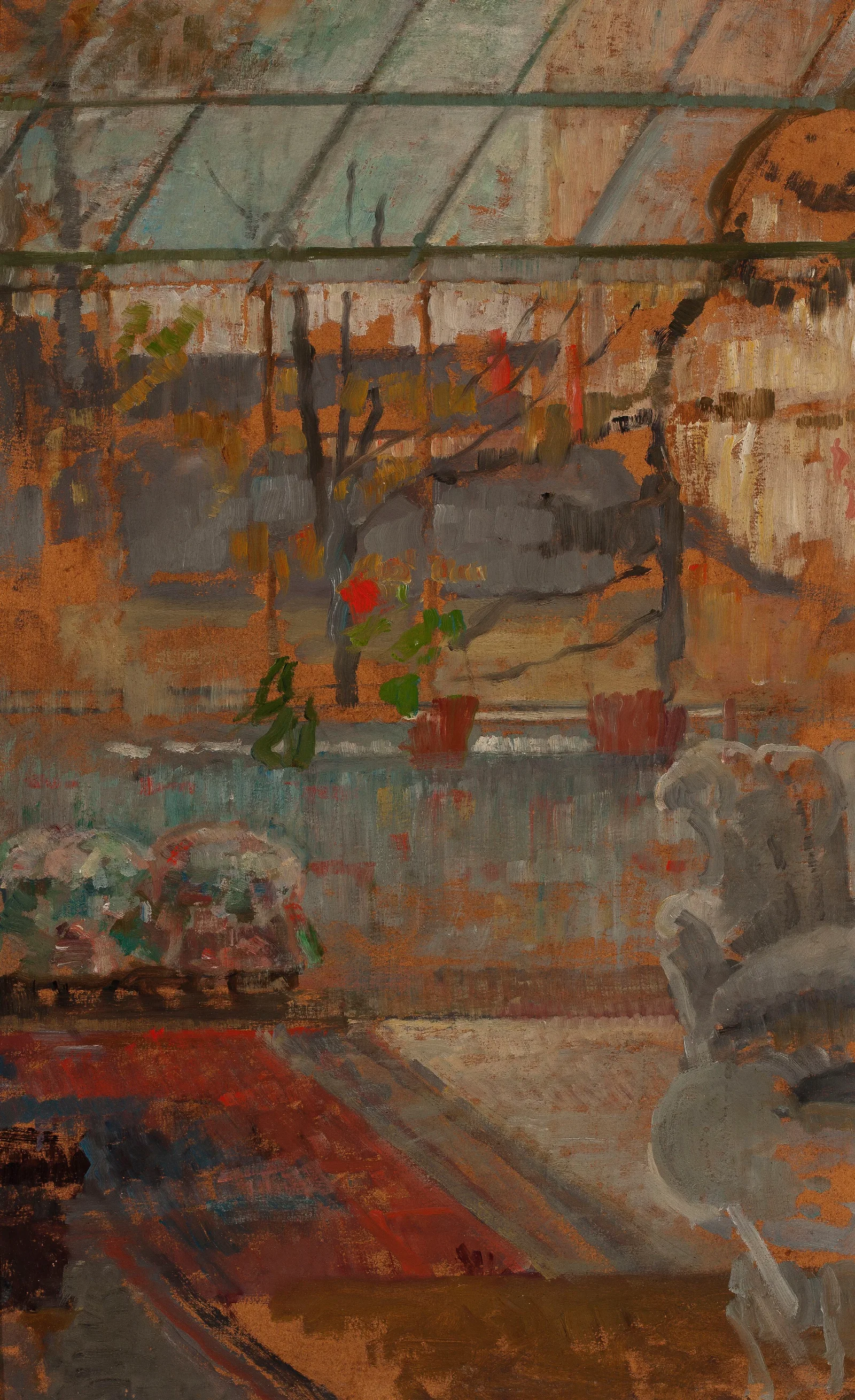 Studio Interior 4 Wall Art by Olga Boznanska - Canvas Print