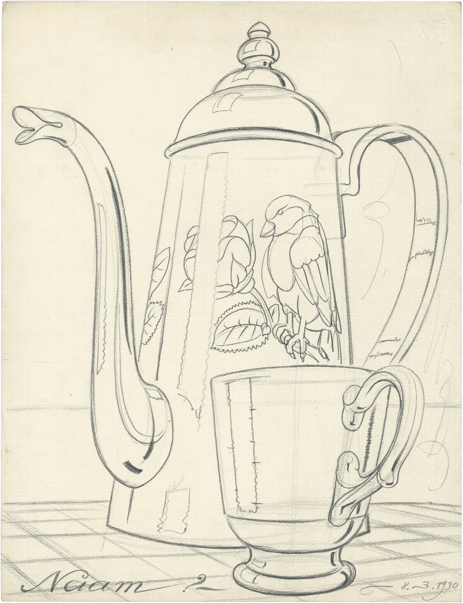 Koffiepot 2 Wall Art by Alfred Ost - Canvas Print